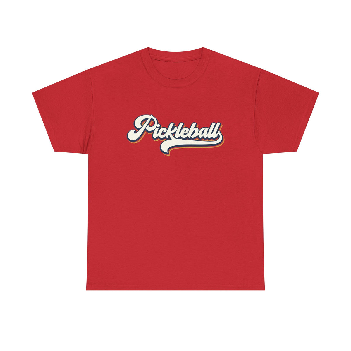 Pickleball Script Tee — Retro Athletic Pickleball T-Shirt