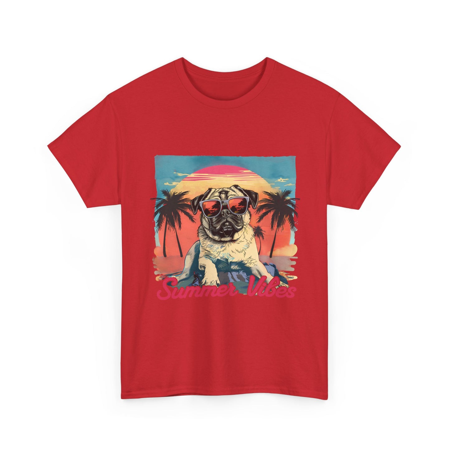 Summer Vibes Pug T-Shirt