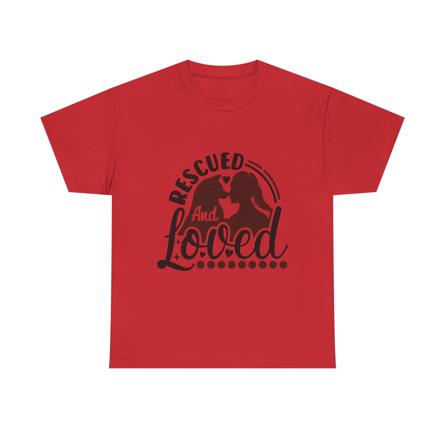 Rescued And Loved T-Shirt — Rescue Pet Adoption Tee
