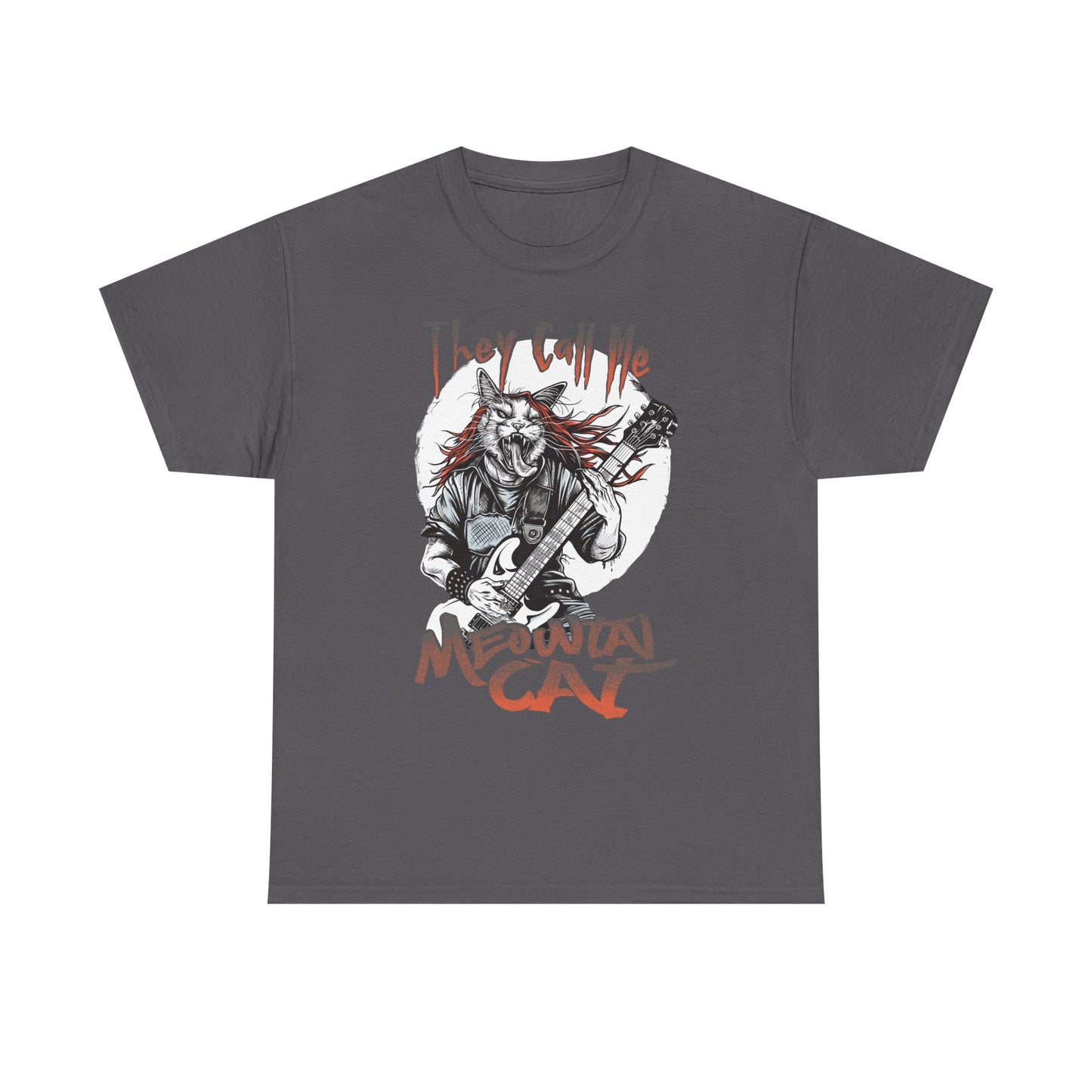 Meowtal Cat Guitar T-Shirt