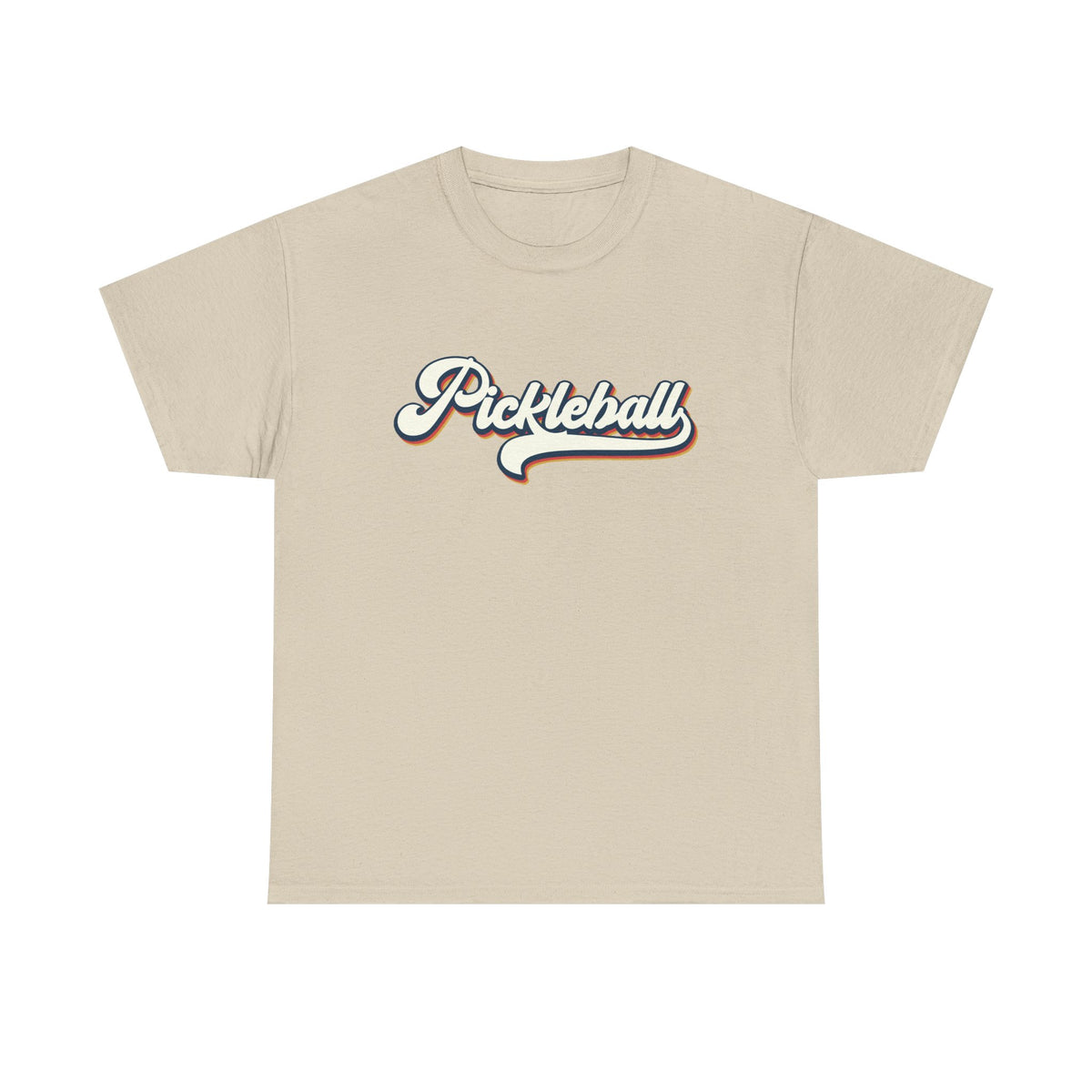 Pickleball Script Tee — Retro Athletic Pickleball T-Shirt
