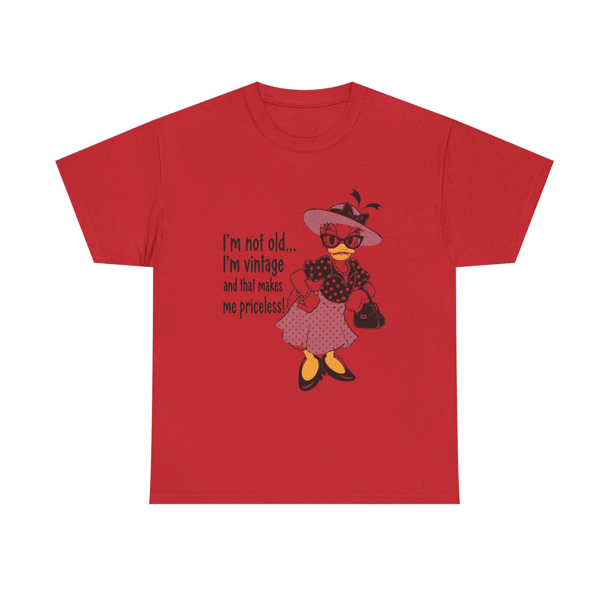 Vintage Duck Graphic Tee — "I’m not old... I’m vintage and that makes me priceless!"