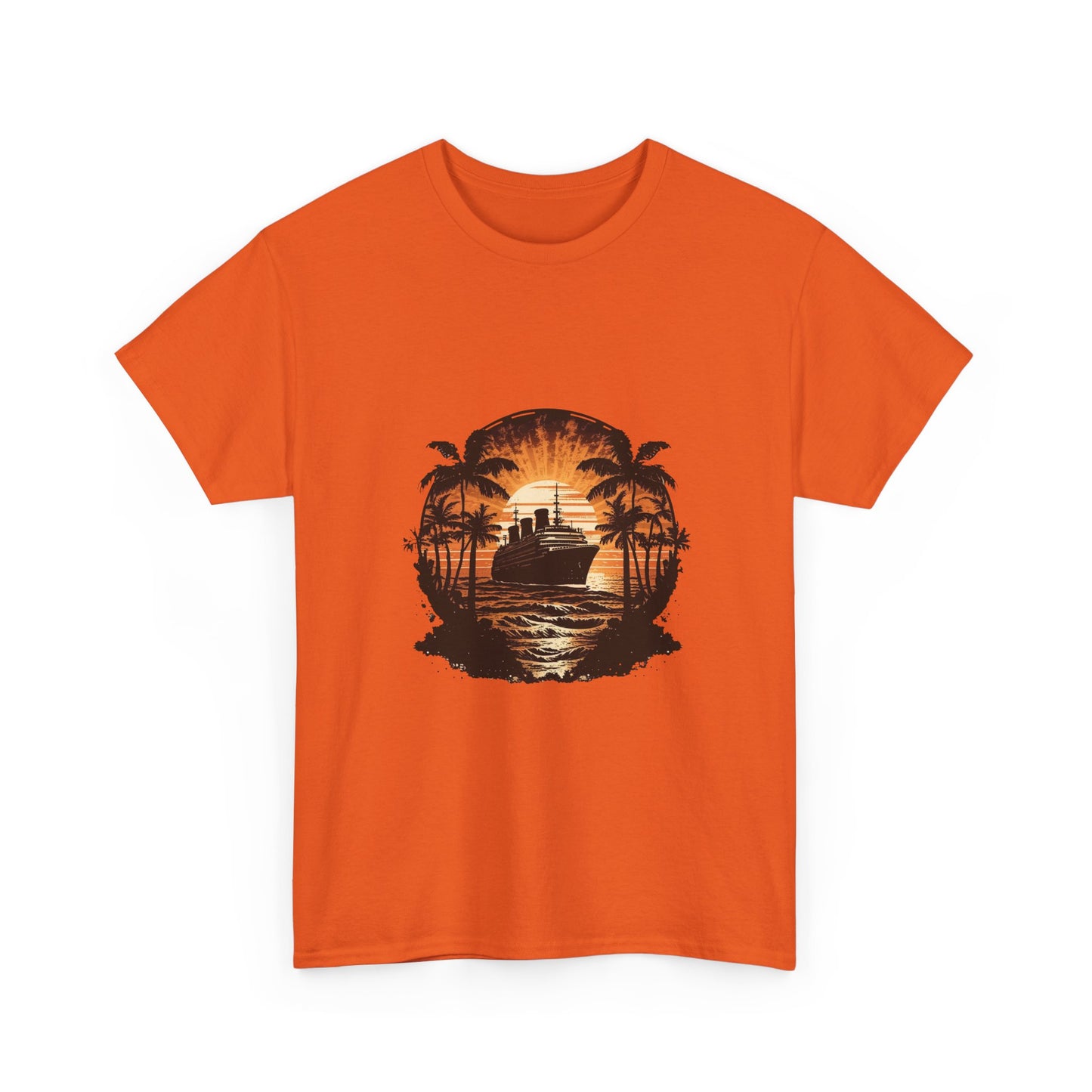 T-Shirt — Tropical Sunset Cruise Graphic Tee