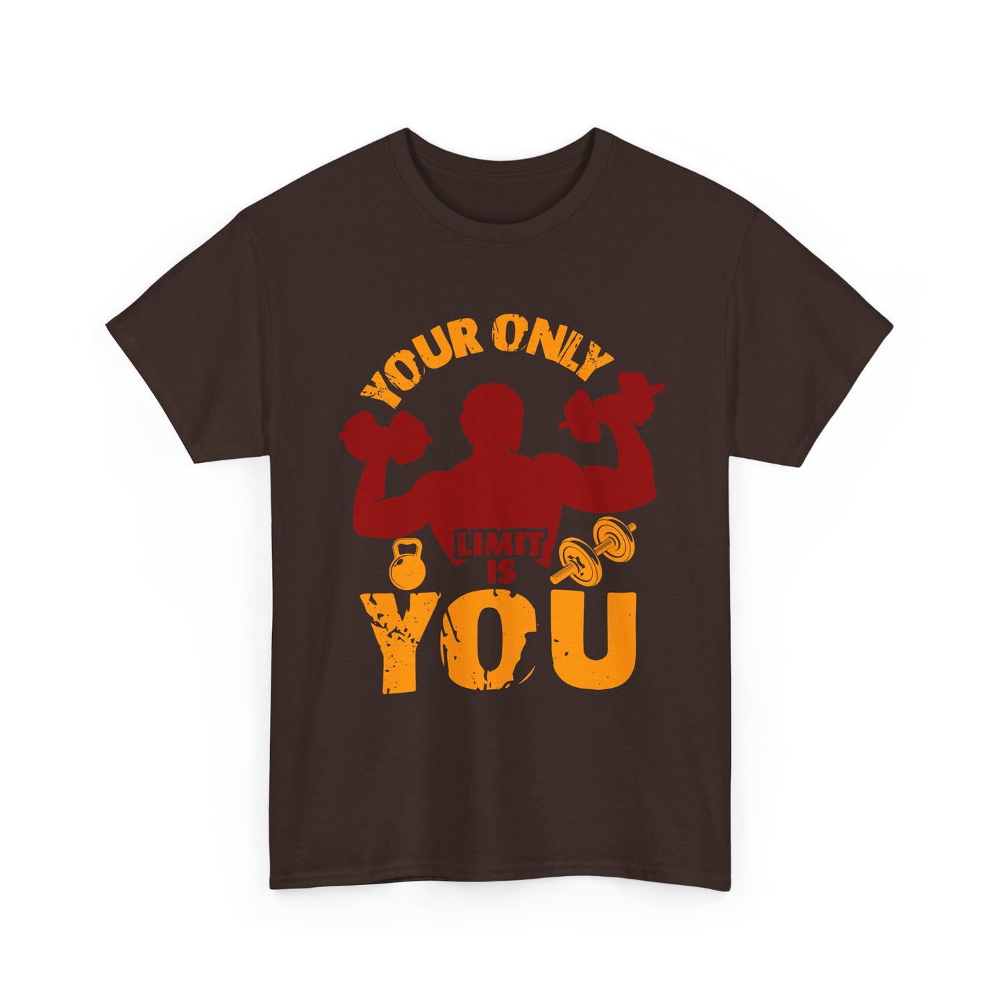Motivational Fitness Tee — "Your Only Limit Is You" Workout T-Shirt
