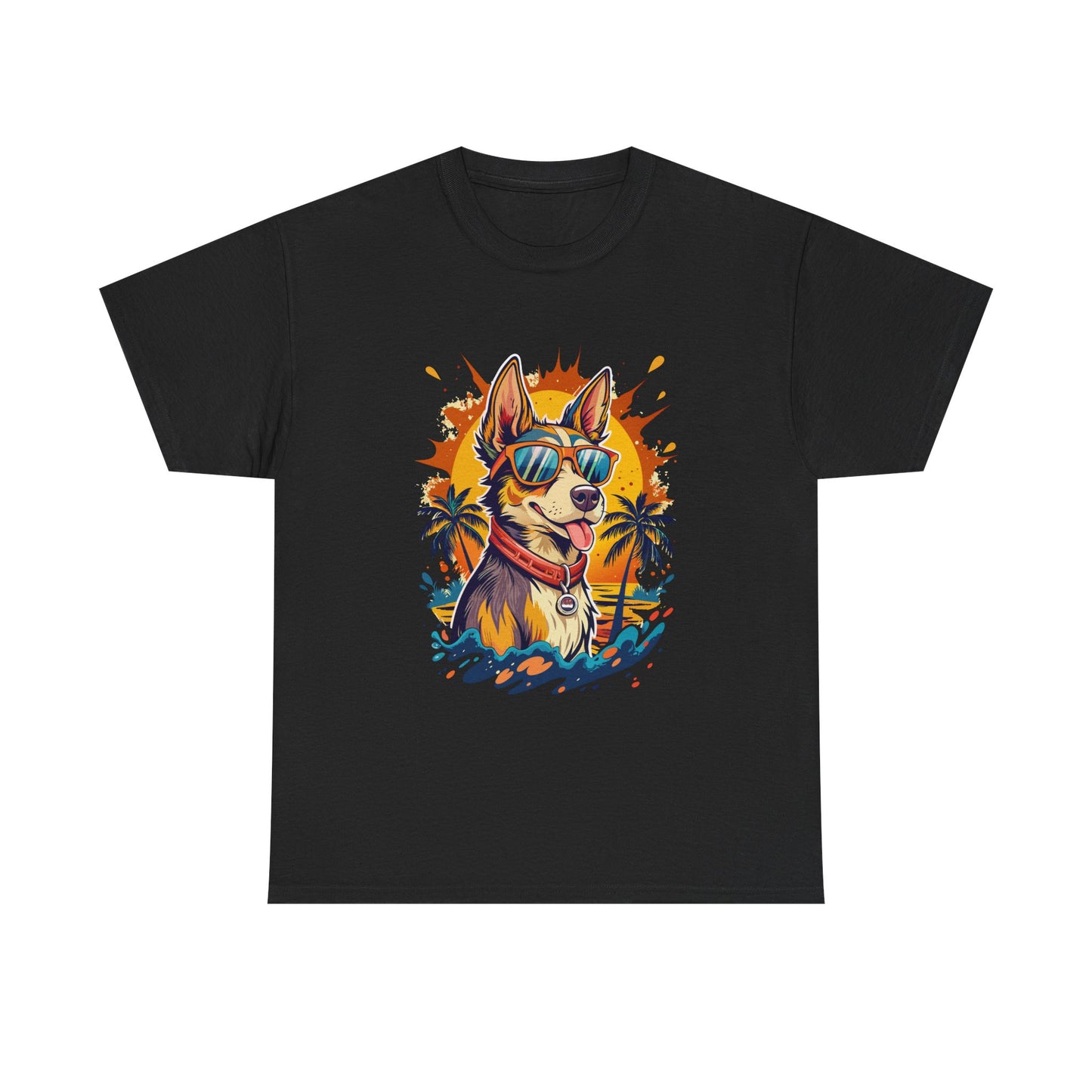 Cool Corgi Summer Tee — Sunglasses Dog Beach T-Shirt