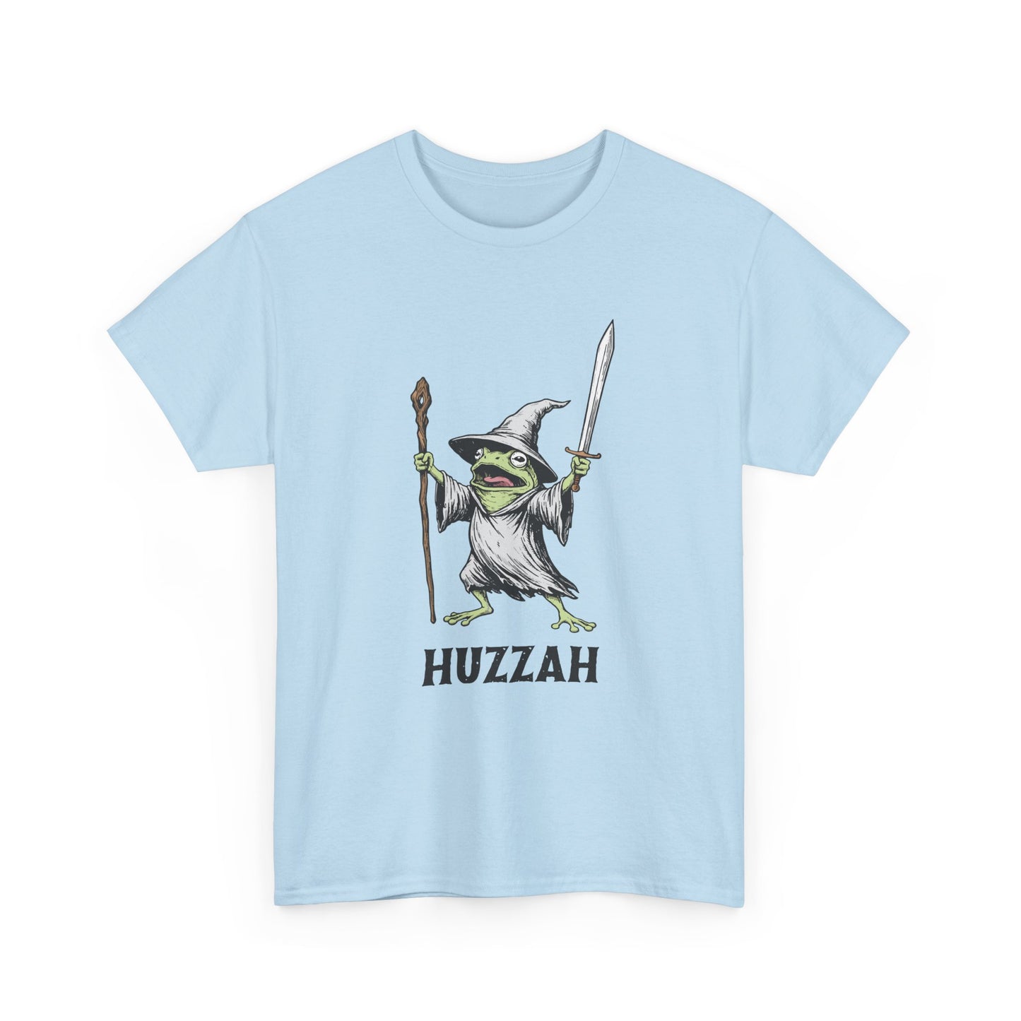 T-Shirt — Huzzah Frog Wizard Graphic Tee