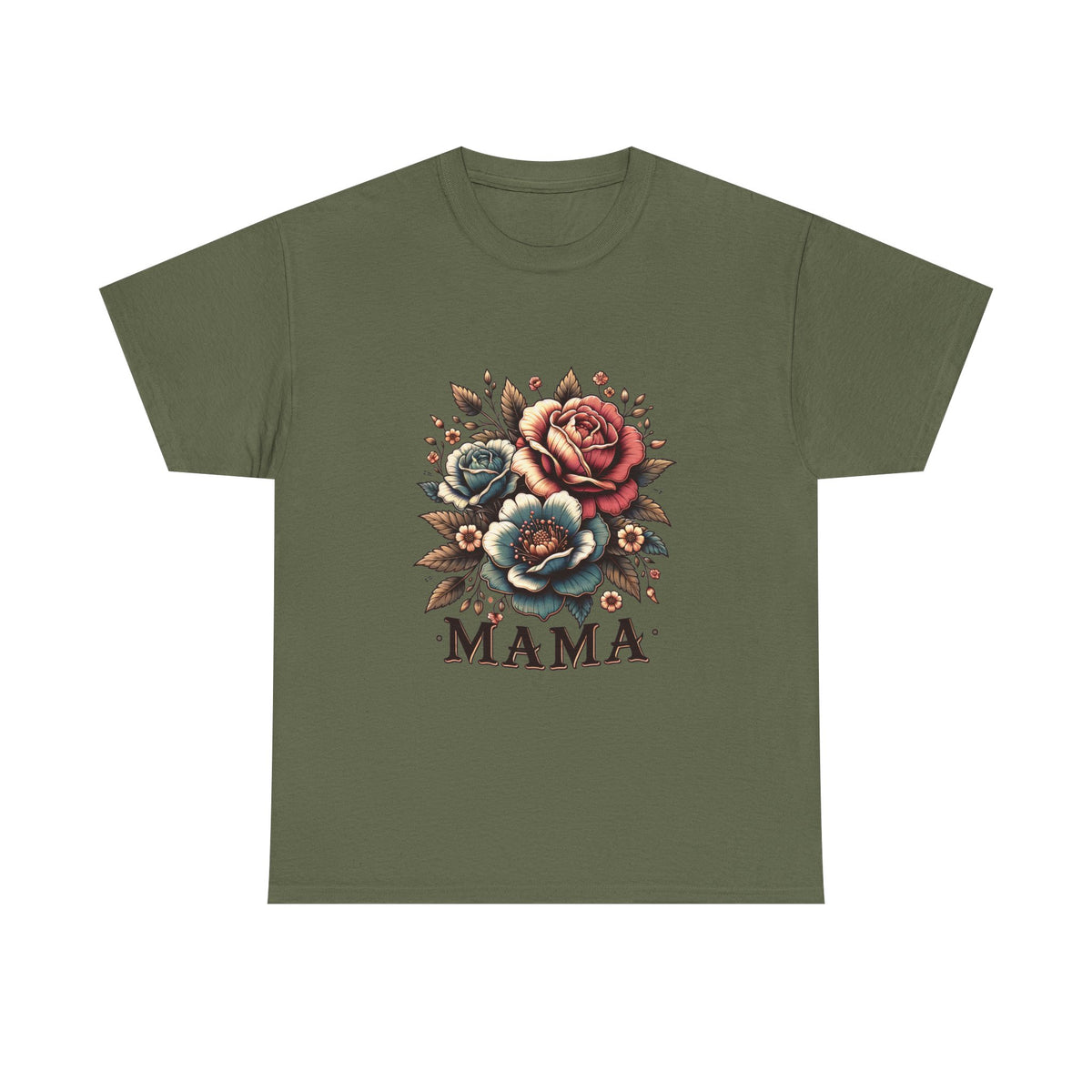 Mama Floral Tee — Vintage Roses "MAMA" Mother's Day T-Shirt