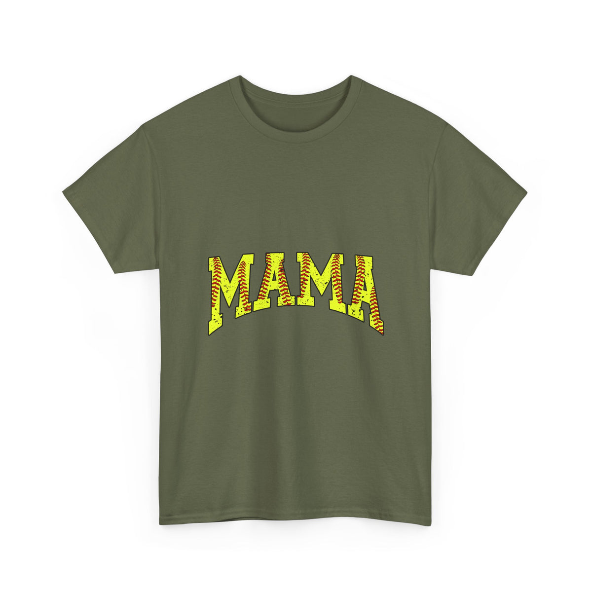 Mama Yellow Tiger Stripe Graphic Tee