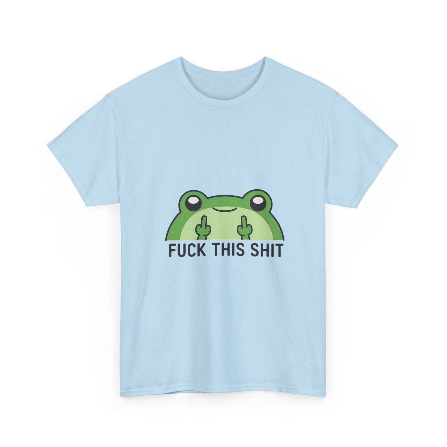 Frog Middle Finger Tee – "Fuck This Shit" Graphic T-Shirt