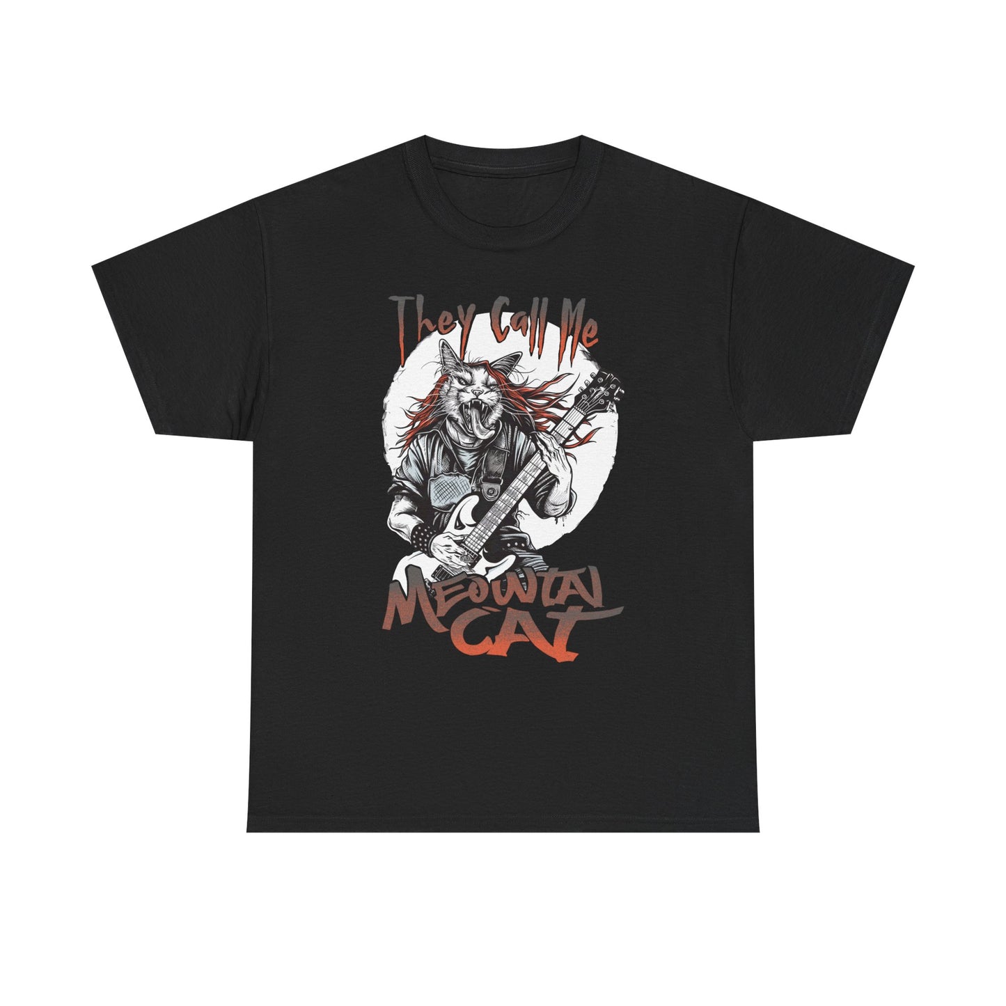 Meowtal Cat Guitar T-Shirt