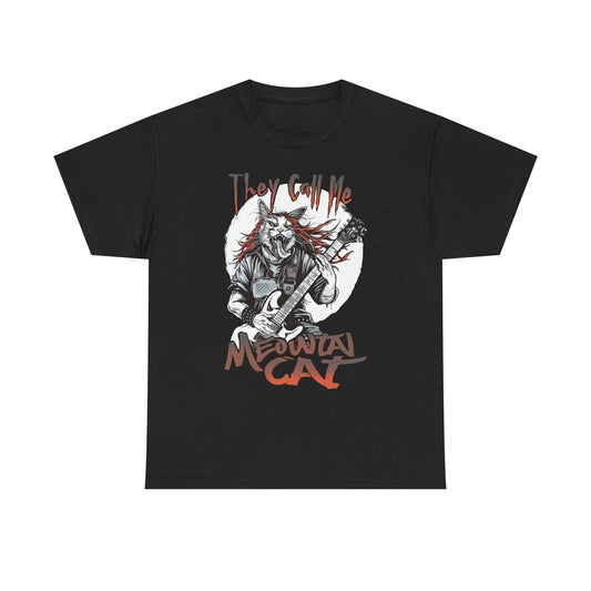 Meowtal Cat Guitar T-Shirt