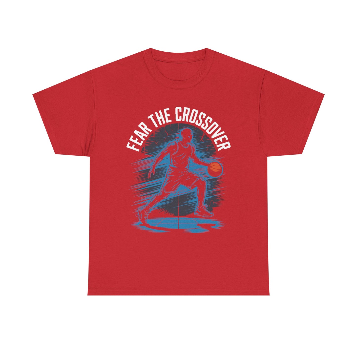 Basketball T‑Shirt - "Fear The Crossover" Dribbling Player Graphic Tee