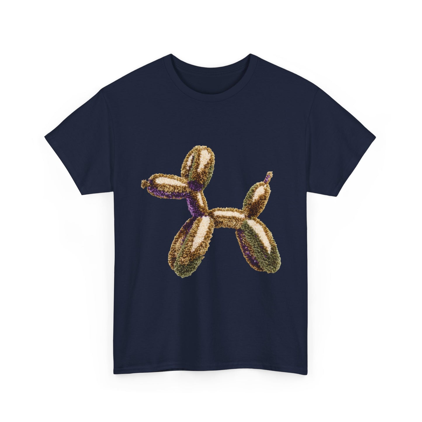 Balloon Dog T‑Shirt — Metallic Gold Balloon Animal Tee
