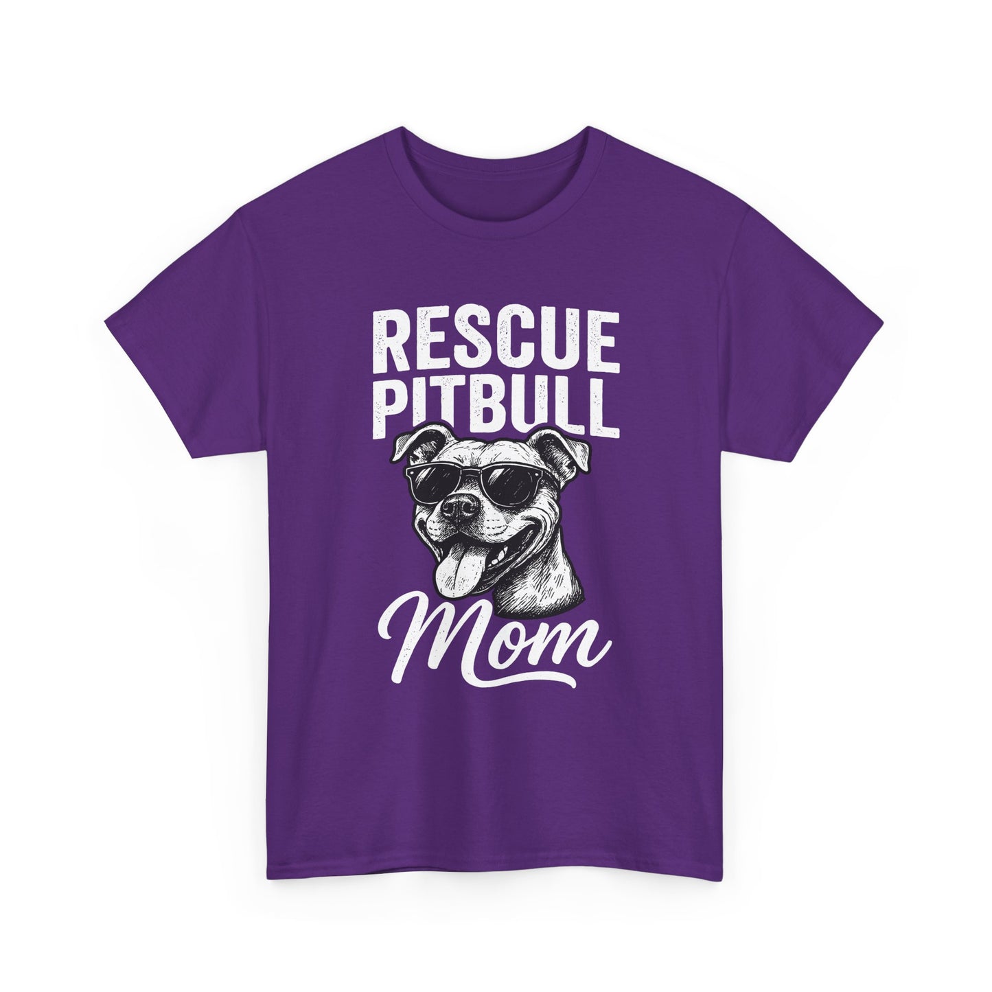 Rescue Pitbull Mom T-Shirt — Rescue Dog Lover Tee