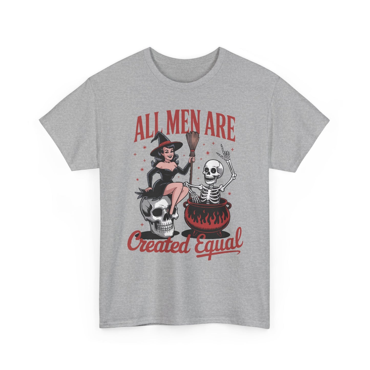 Witch & Skeleton 'All Men Are Created Equal' Tee