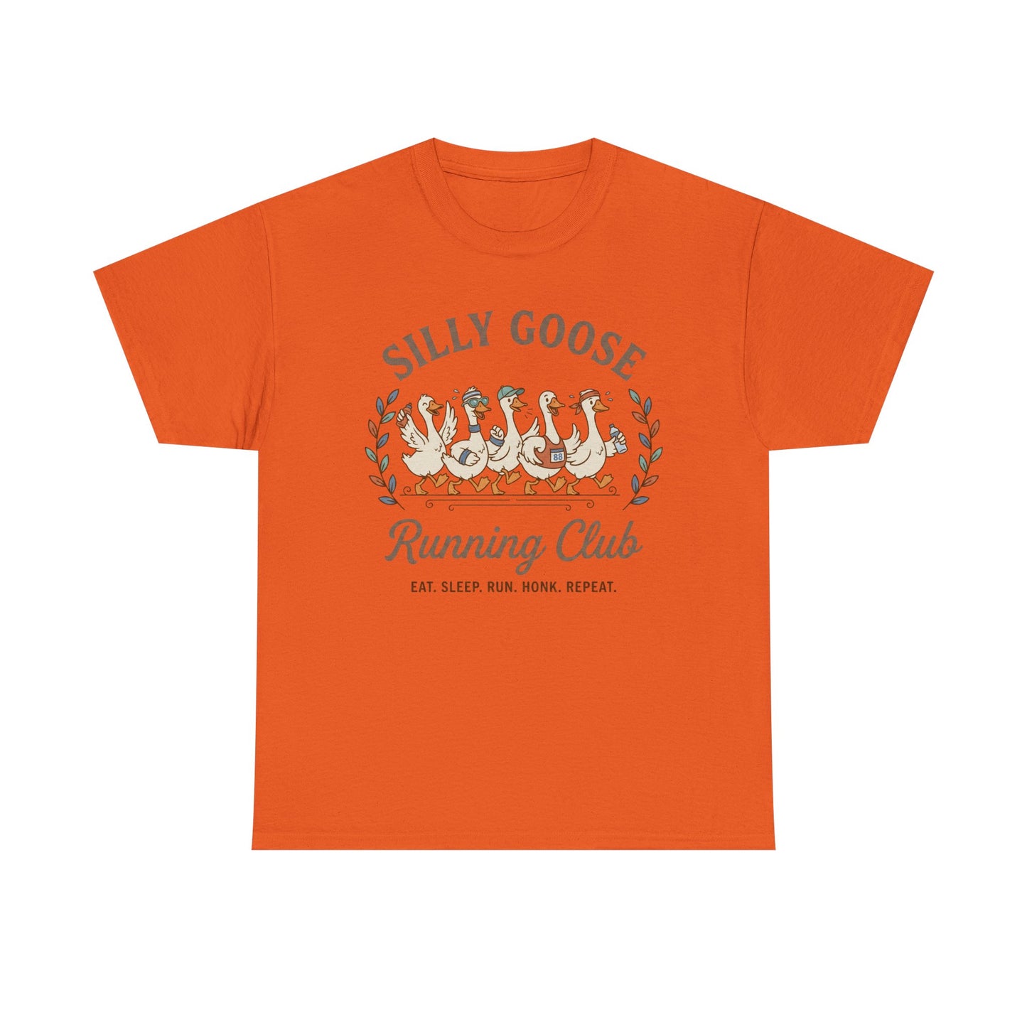 Silly Goose Running Club T‑Shirt — Funny Runner Tee (Eat. Sleep. Run. Honk. Repeat.)