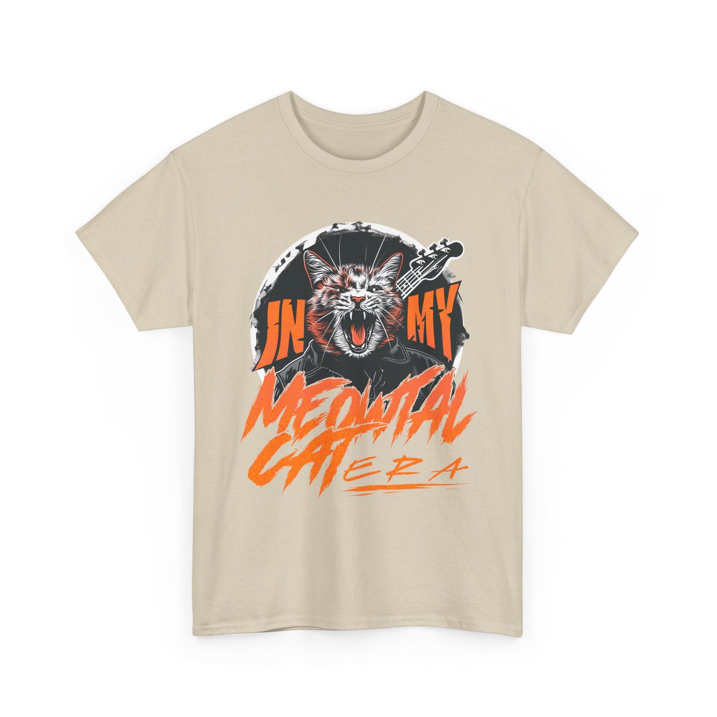 Graphic Tee — “In My Head/Medusa Mental” Fierce Cat Rock Band Design