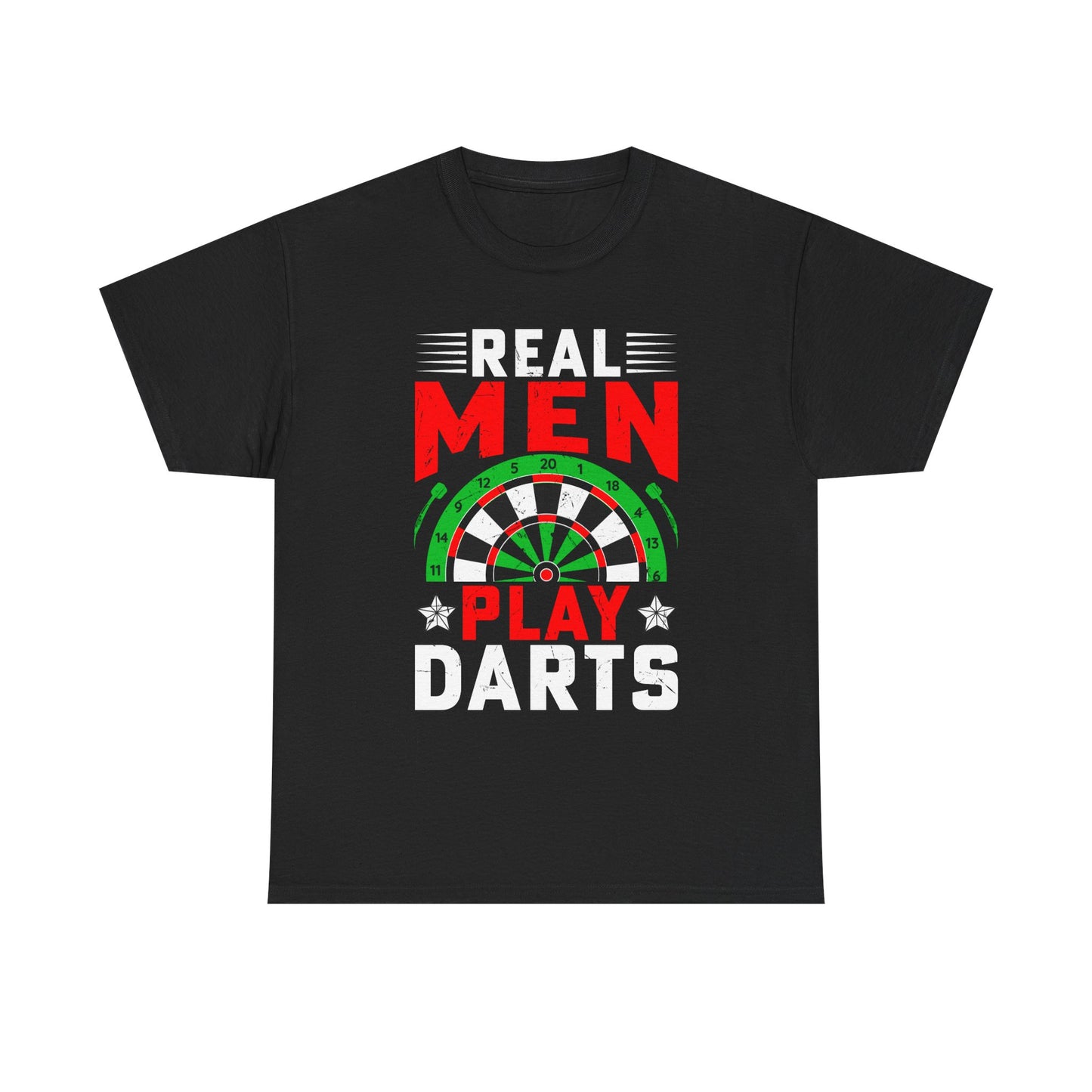 Darts T-Shirt – "Real Men Play Darts" Graphic Tee for Players & Fans