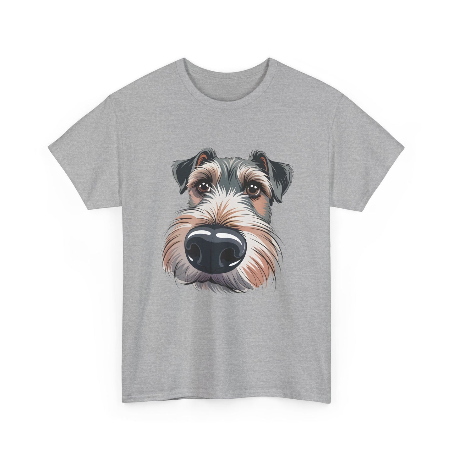 Schnauzer Nose Close-Up T-Shirt — Funny Dog Face Tee for Pet Lovers