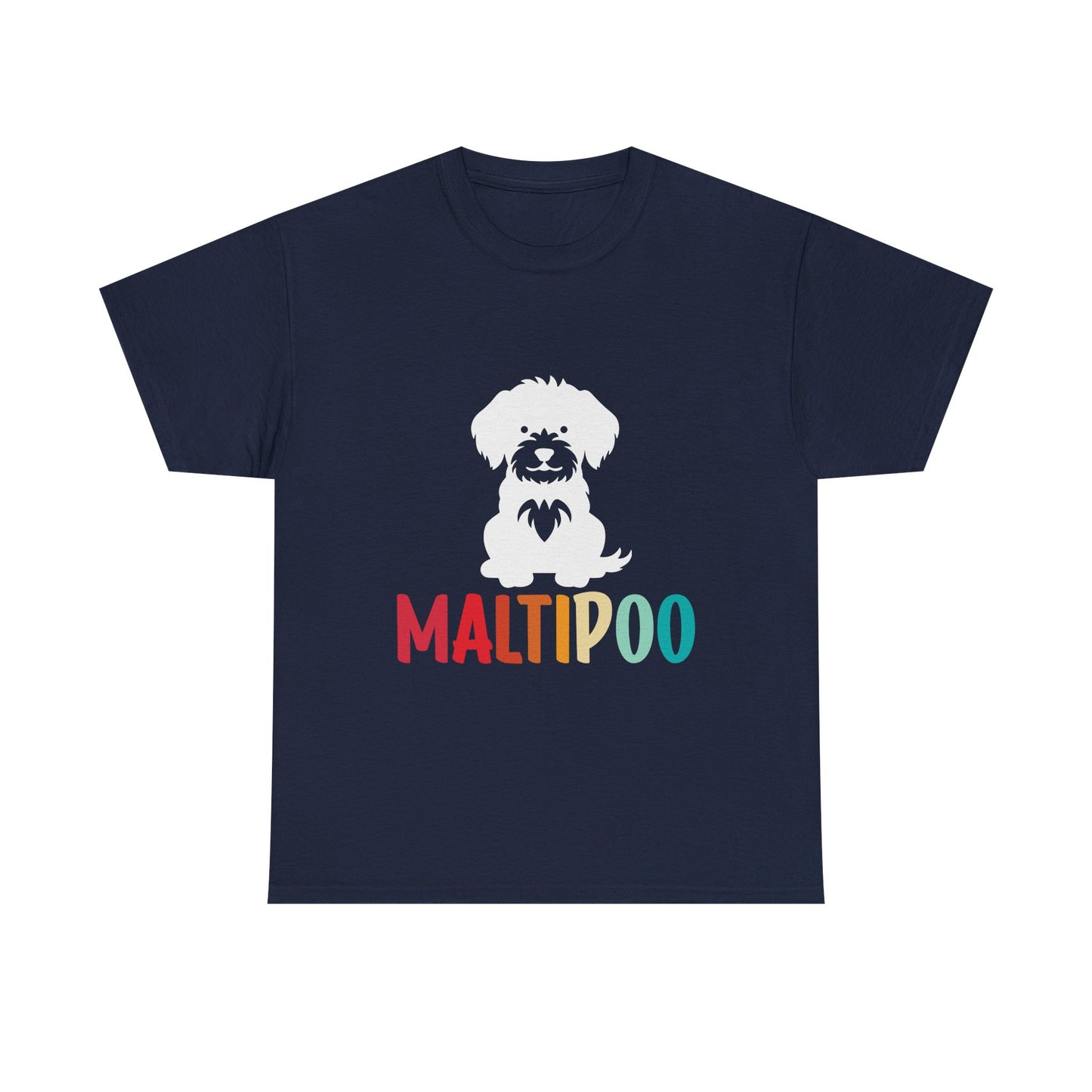 Maltipoo Graphic Tee — Retro Rainbow Dog Lover T‑Shirt
