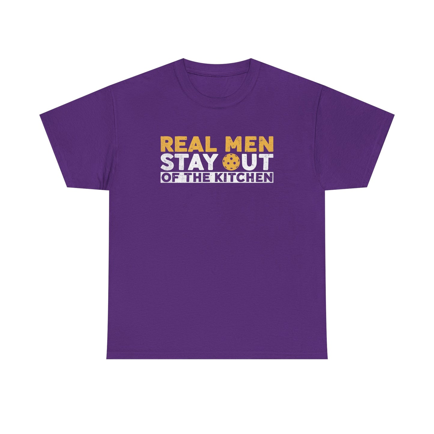 Graphic Tee - "Real Men Stay Out of the Kitchen" Funny Statement T-Shirt