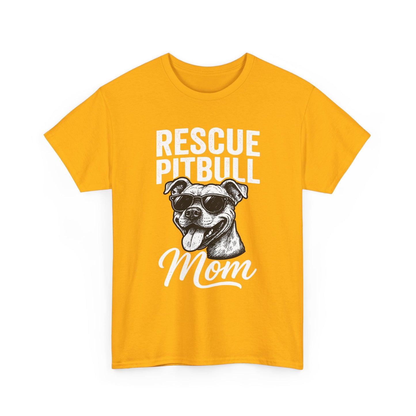 Rescue Pitbull Mom T-Shirt — Rescue Dog Lover Tee