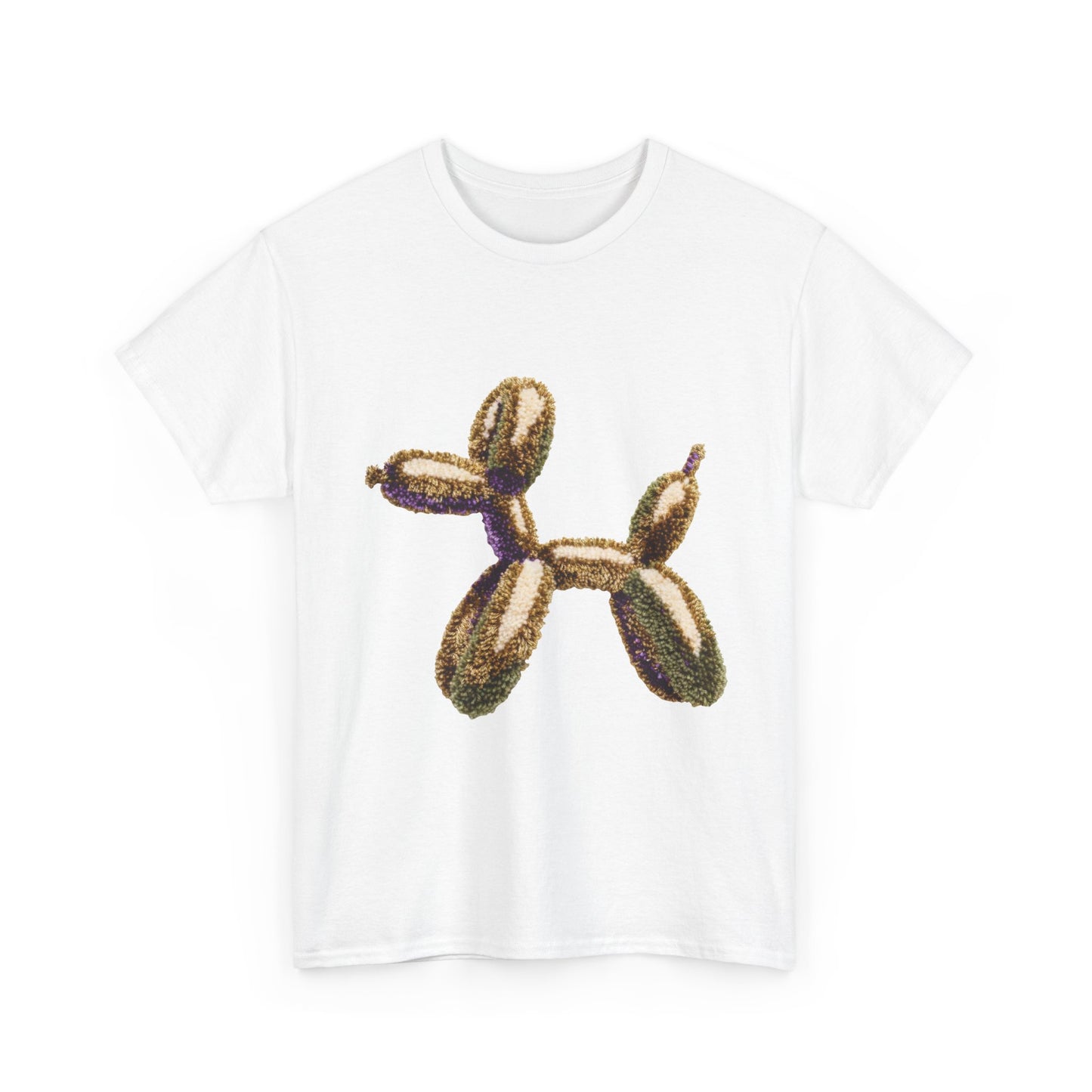 Balloon Dog T‑Shirt — Metallic Gold Balloon Animal Tee