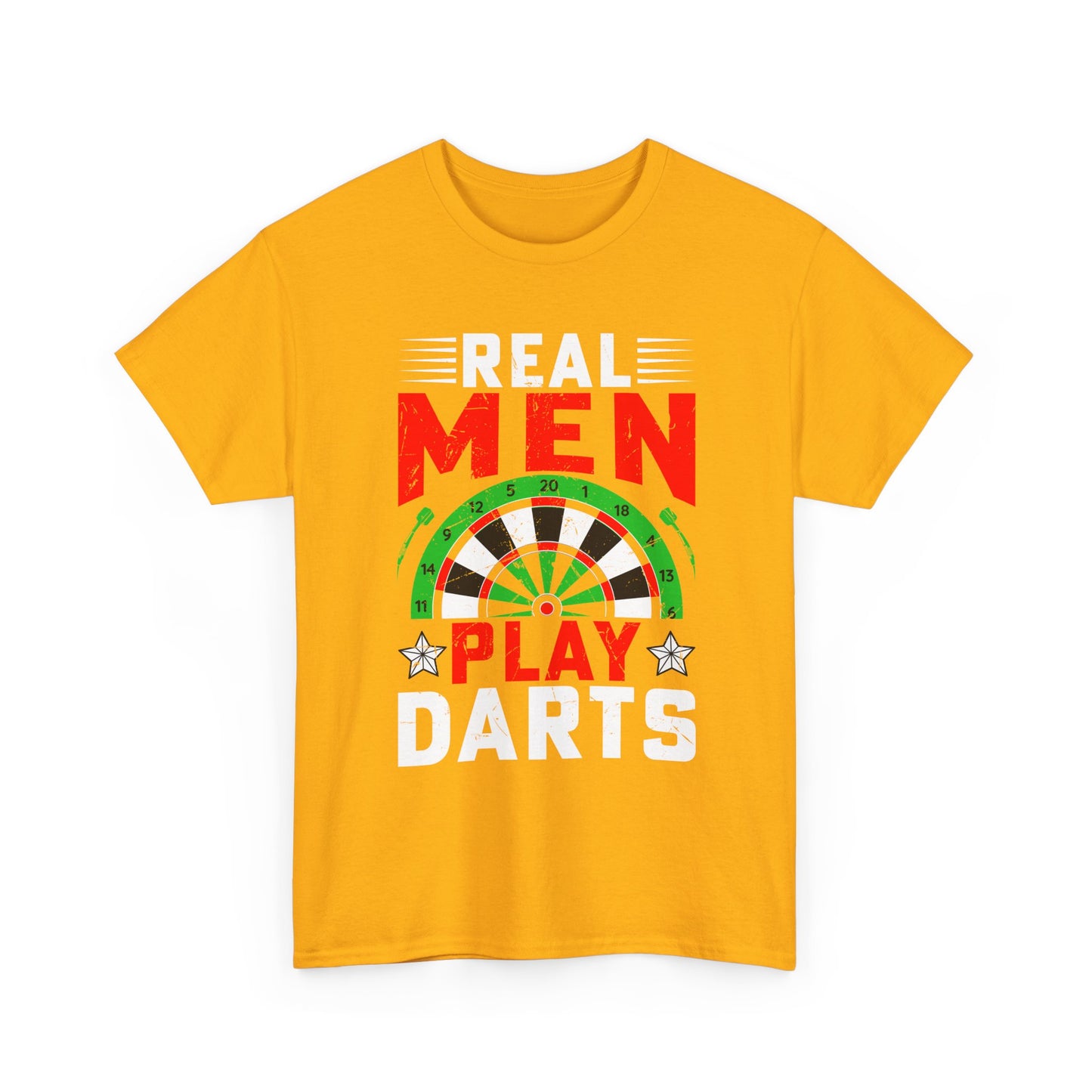 Darts T-Shirt – "Real Men Play Darts" Graphic Tee for Players & Fans