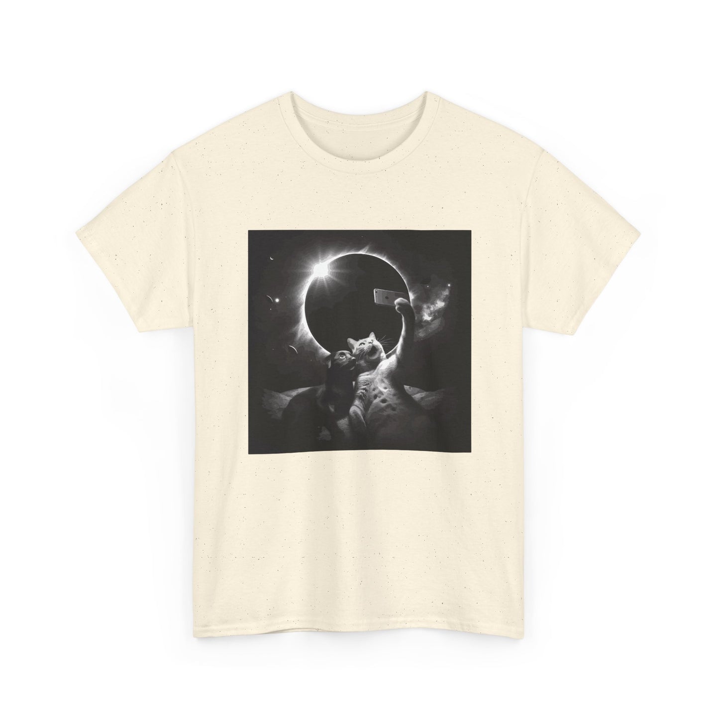 Dog and Cat Selfie Solar eclipse T-Shirt