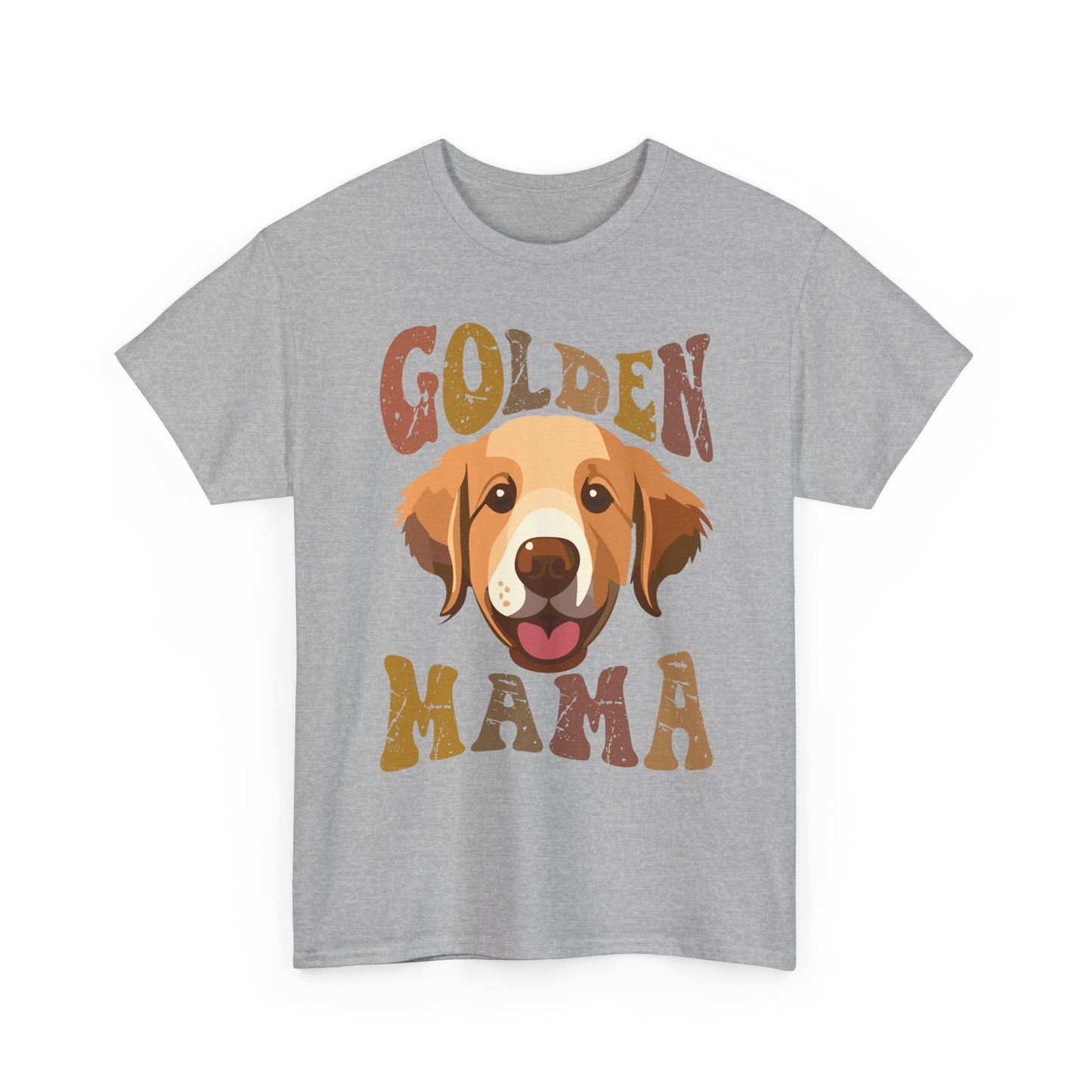 Golden Mama T‑Shirt — Cute Golden Retriever Mom Tee