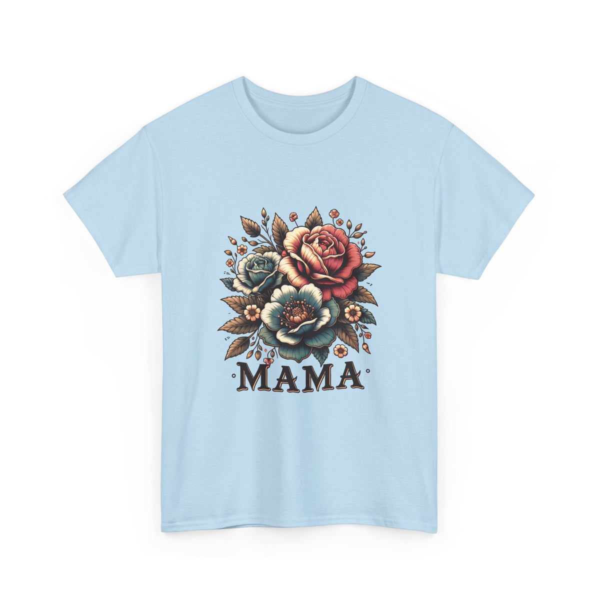 Mama Floral Tee — Vintage Roses "MAMA" Mother's Day T-Shirt