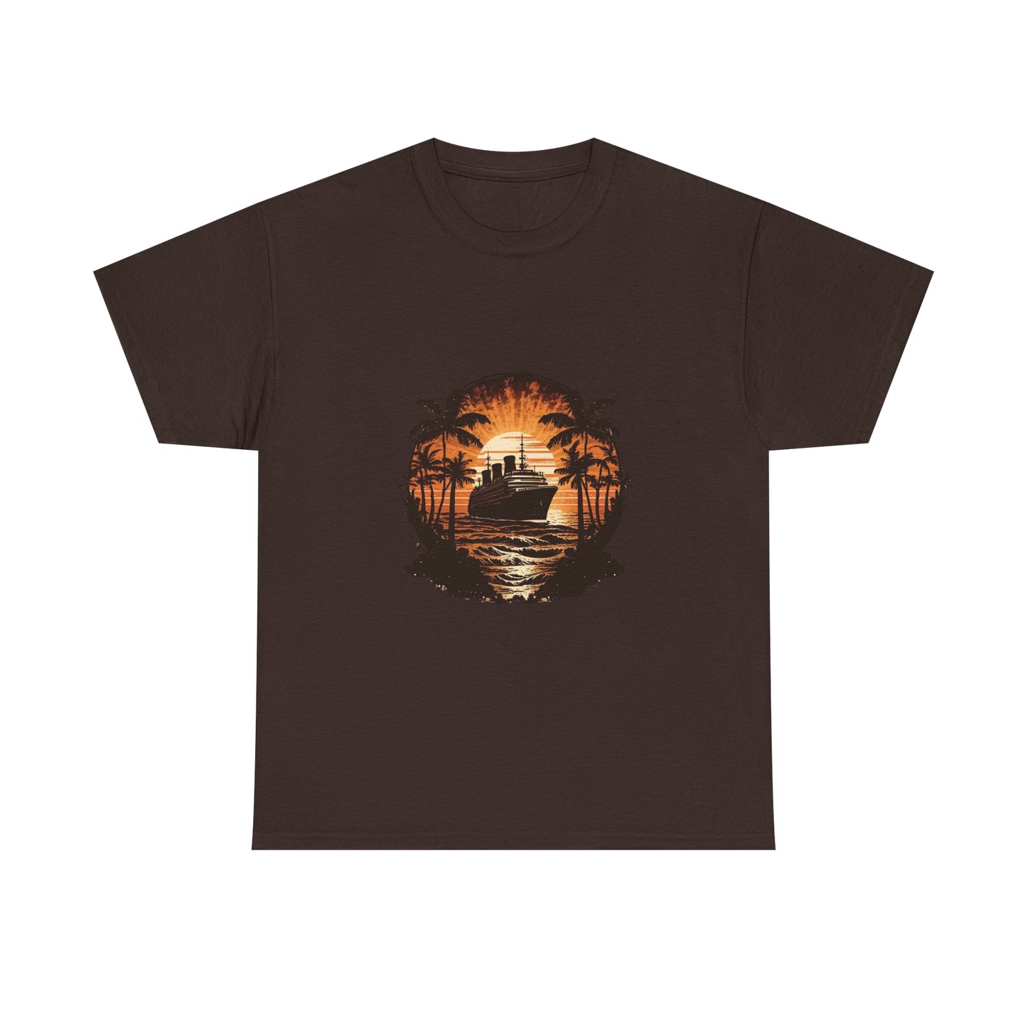 T-Shirt — Tropical Sunset Cruise Graphic Tee