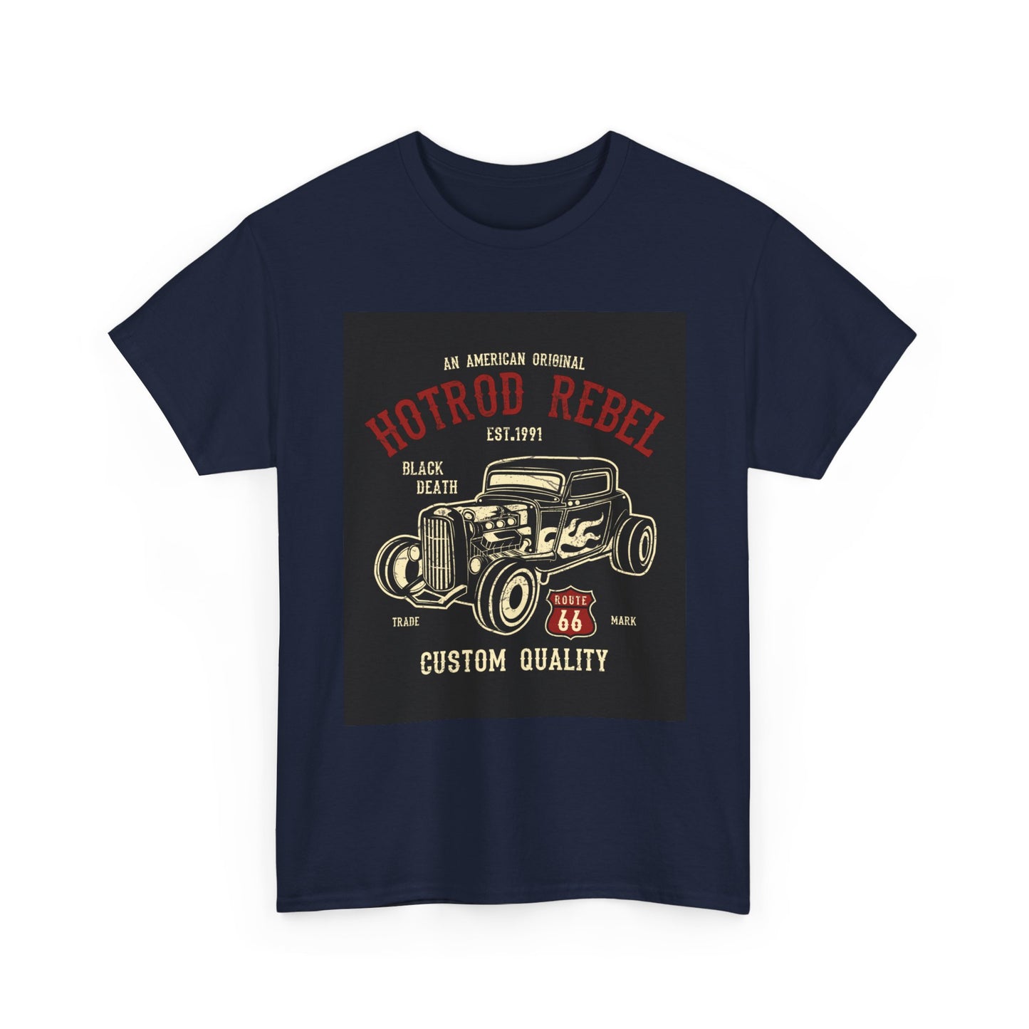 Hotrod Rebel T-Shirt – Vintage Custom Car Graphic Tee