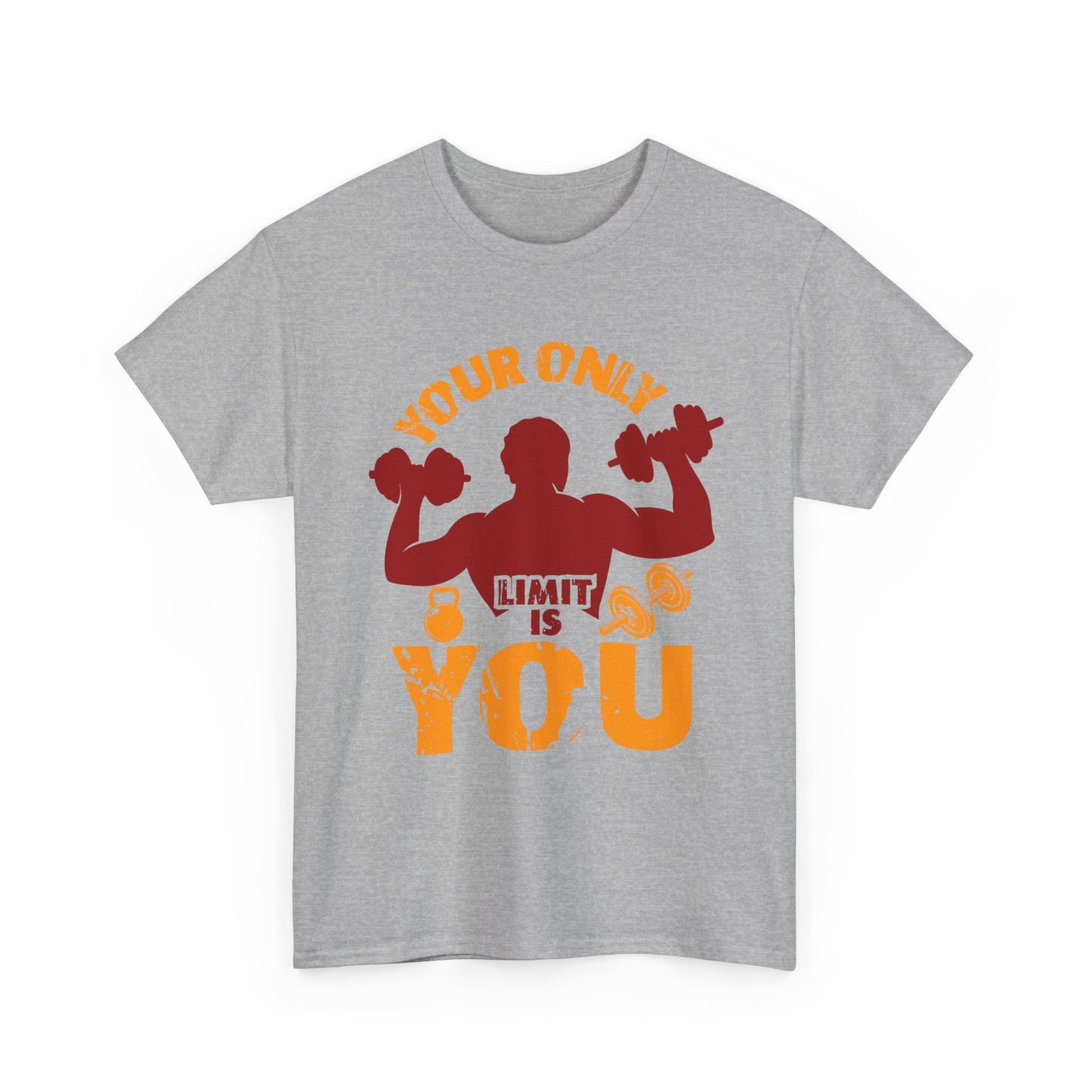 Motivational Fitness Tee — "Your Only Limit Is You" Workout T-Shirt