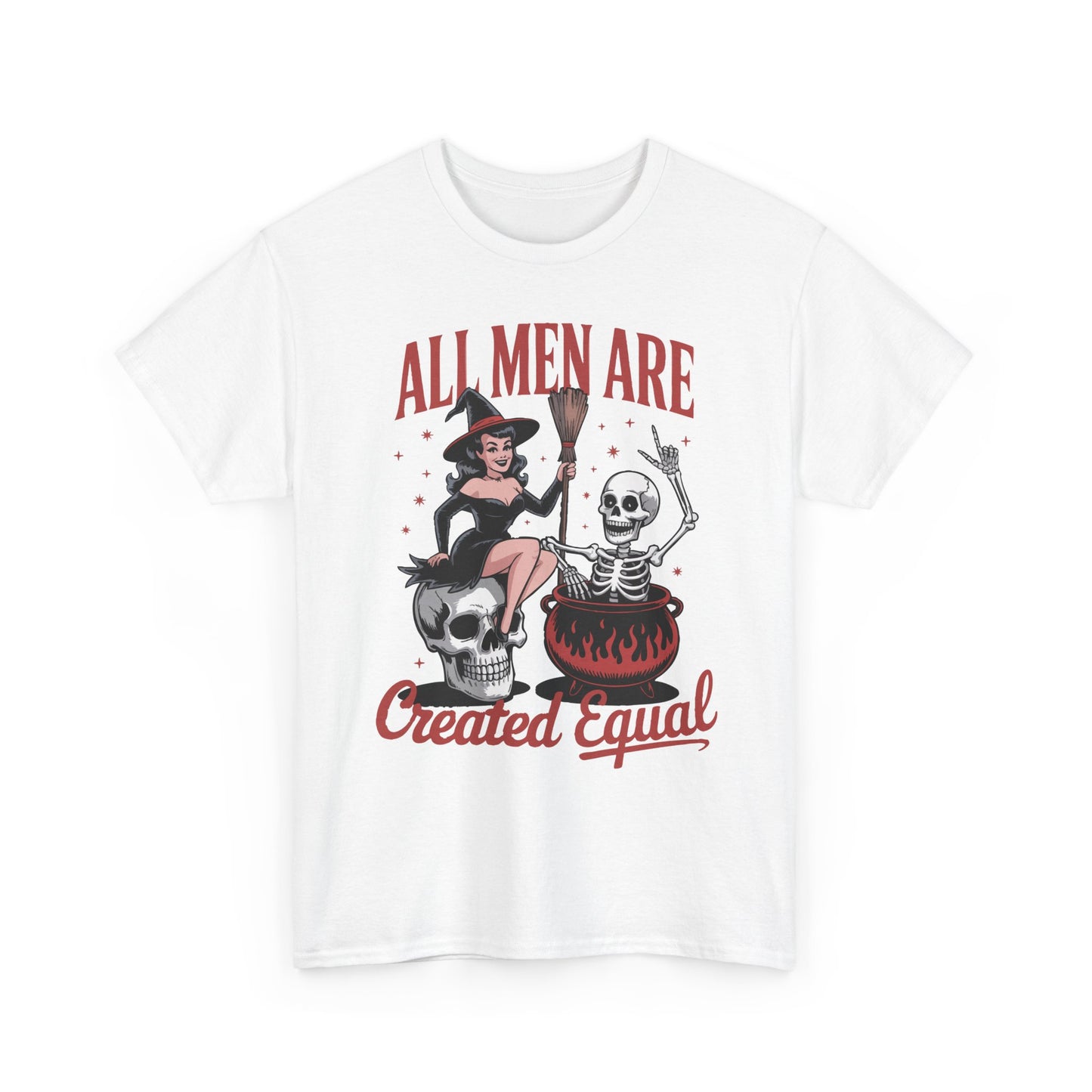 Witch & Skeleton 'All Men Are Created Equal' Tee