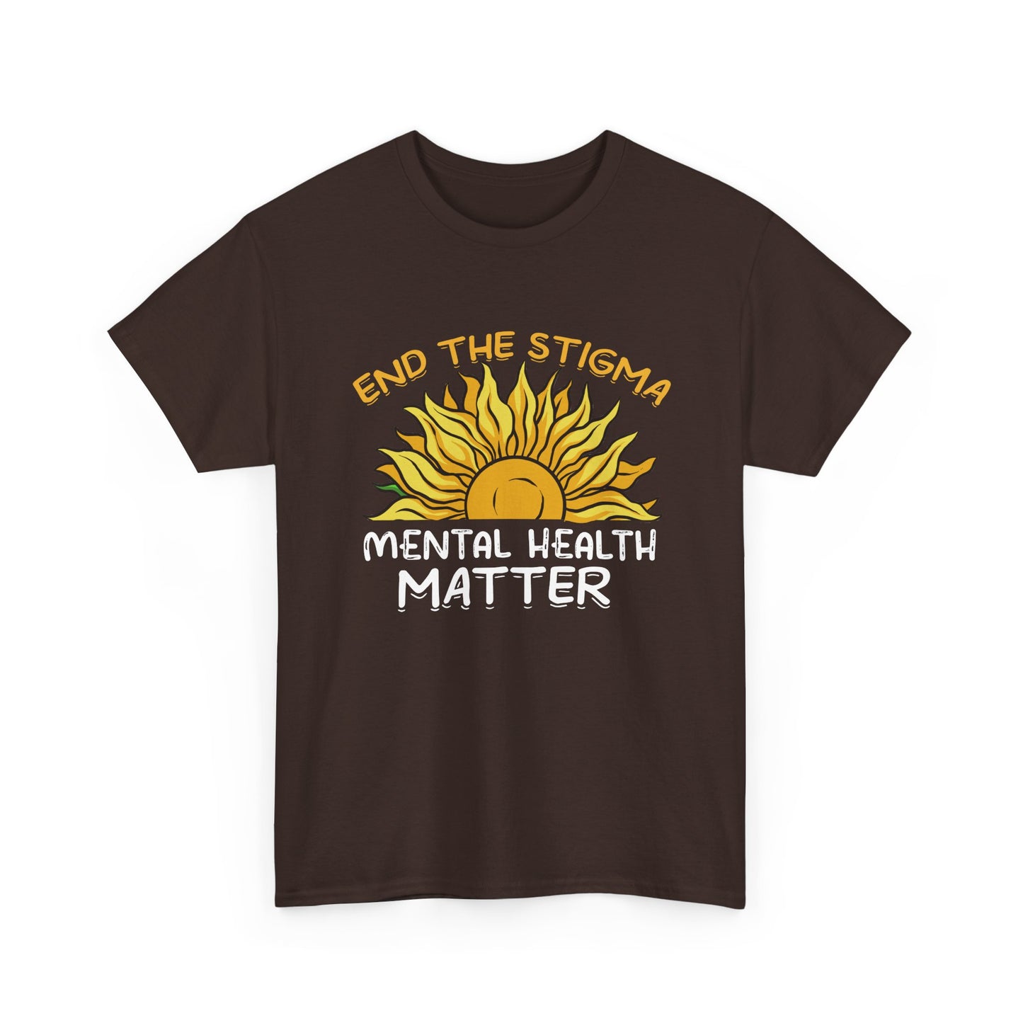 Mental Health Matter T-Shirt — "End the Stigma" Sun Graphic Tee