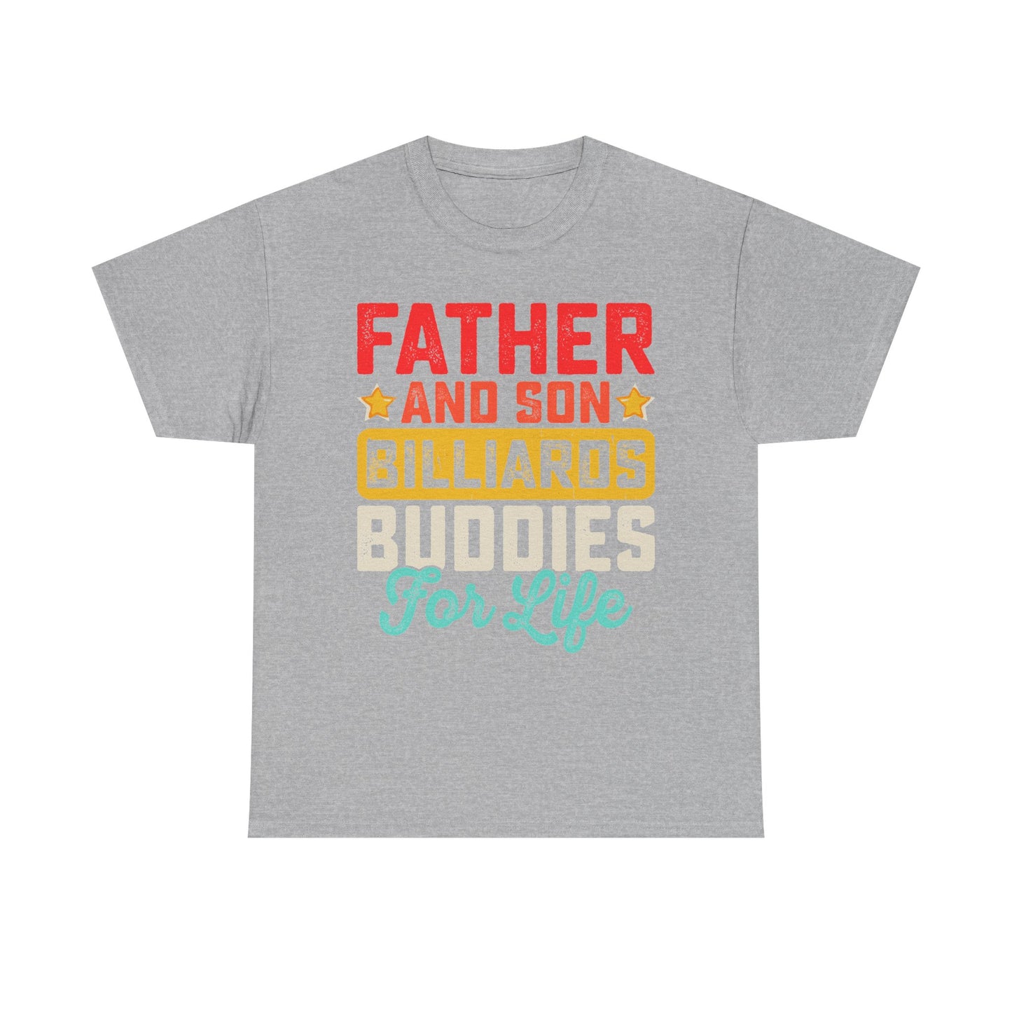 Billiards Buddies Father and Son Tee — "Father and Son Billiards Buddies for Life" Shirt