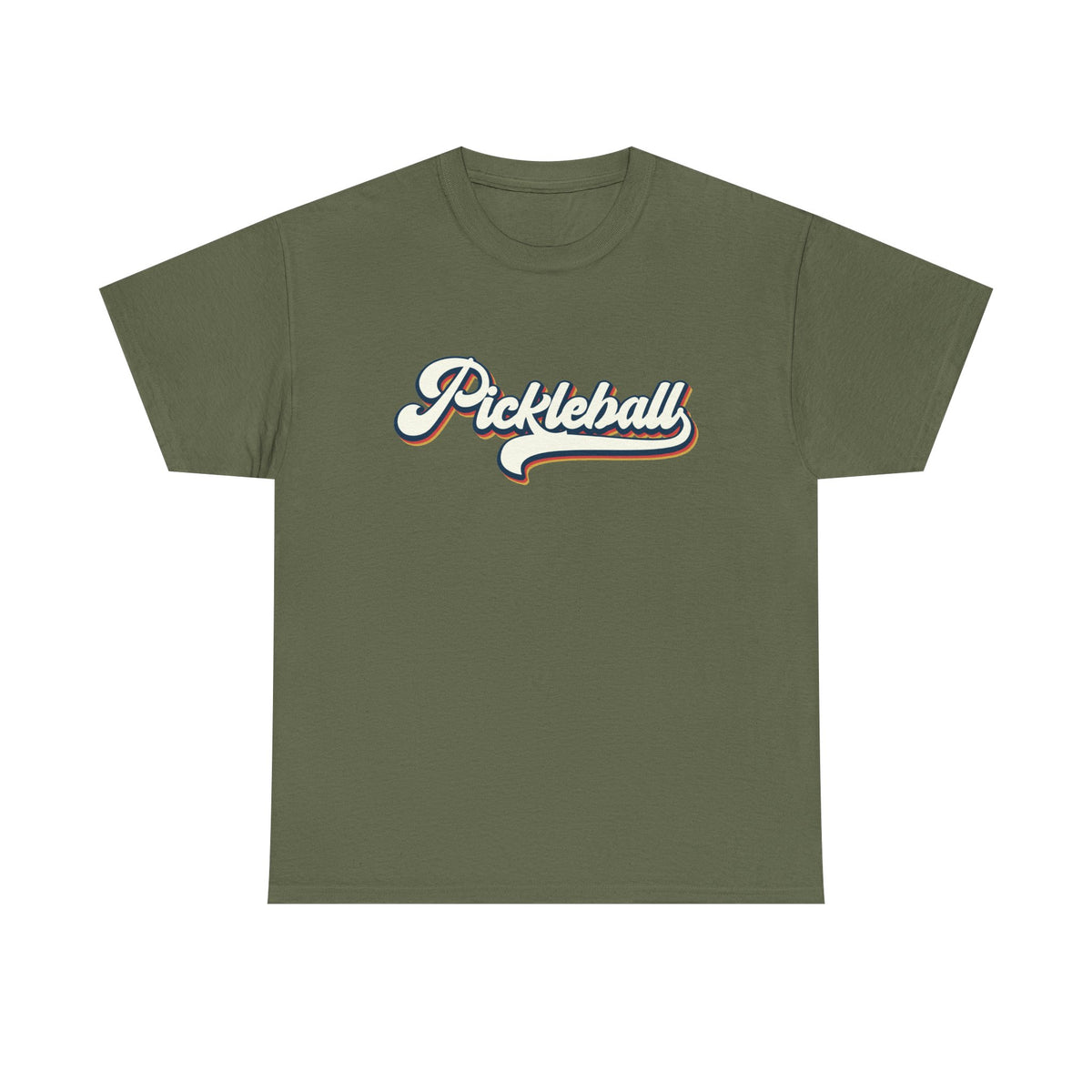 Pickleball Script Tee — Retro Athletic Pickleball T-Shirt