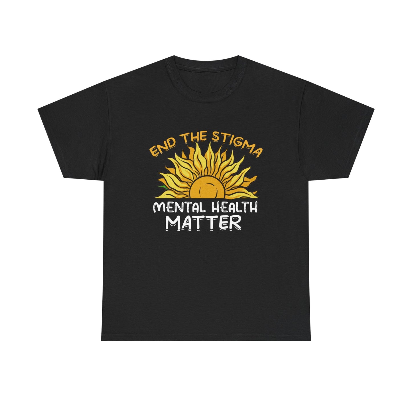 Mental Health Matter T-Shirt — "End the Stigma" Sun Graphic Tee