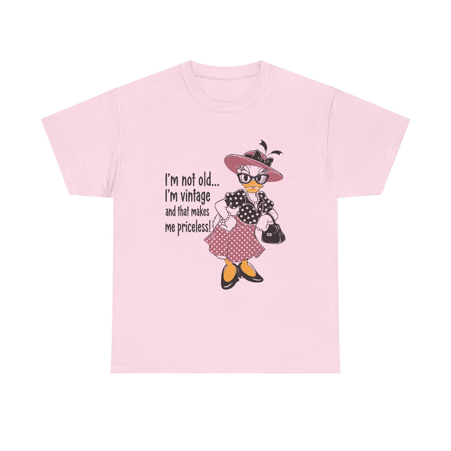 Vintage Duck Graphic Tee — "I’m not old... I’m vintage and that makes me priceless!"