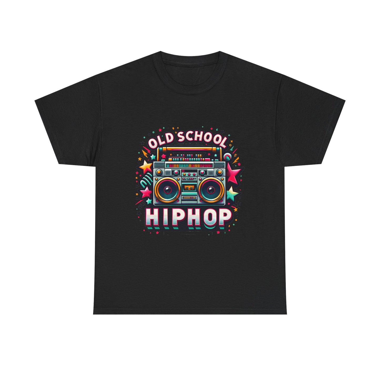 Old School Hip Hop T-Shirt — Retro Boombox Graphic Tee