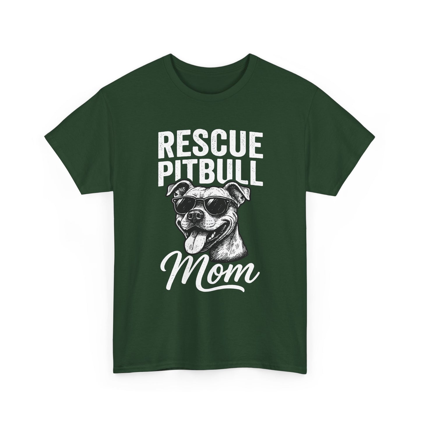 Rescue Pitbull Mom T-Shirt — Rescue Dog Lover Tee