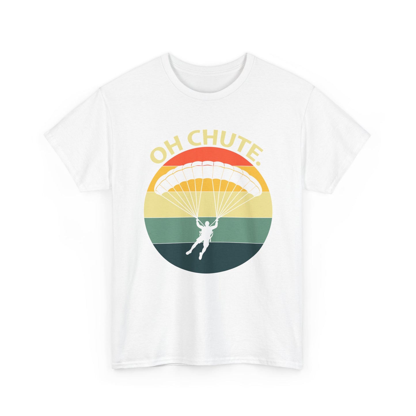 Parachute Retro Tee — "Oh Chute" Skydiving Graphic T-Shirt