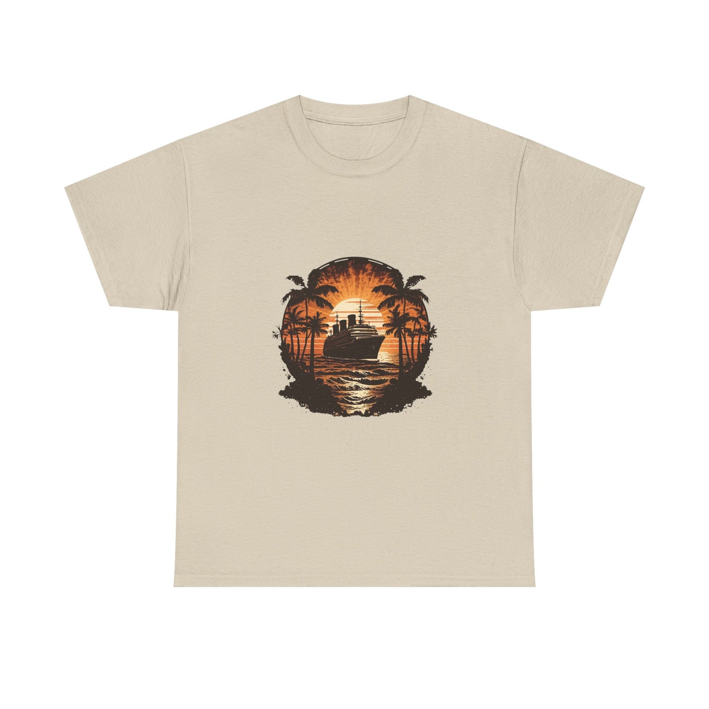 T-Shirt — Tropical Sunset Cruise Graphic Tee