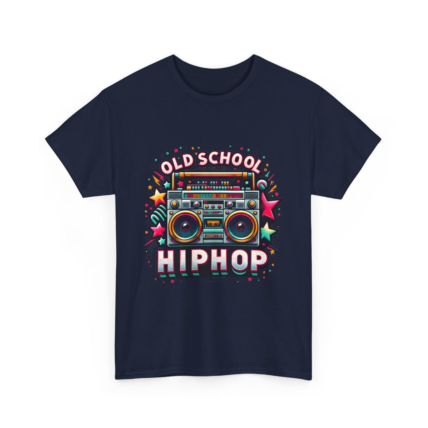 Old School Hip Hop T-Shirt — Retro Boombox Graphic Tee