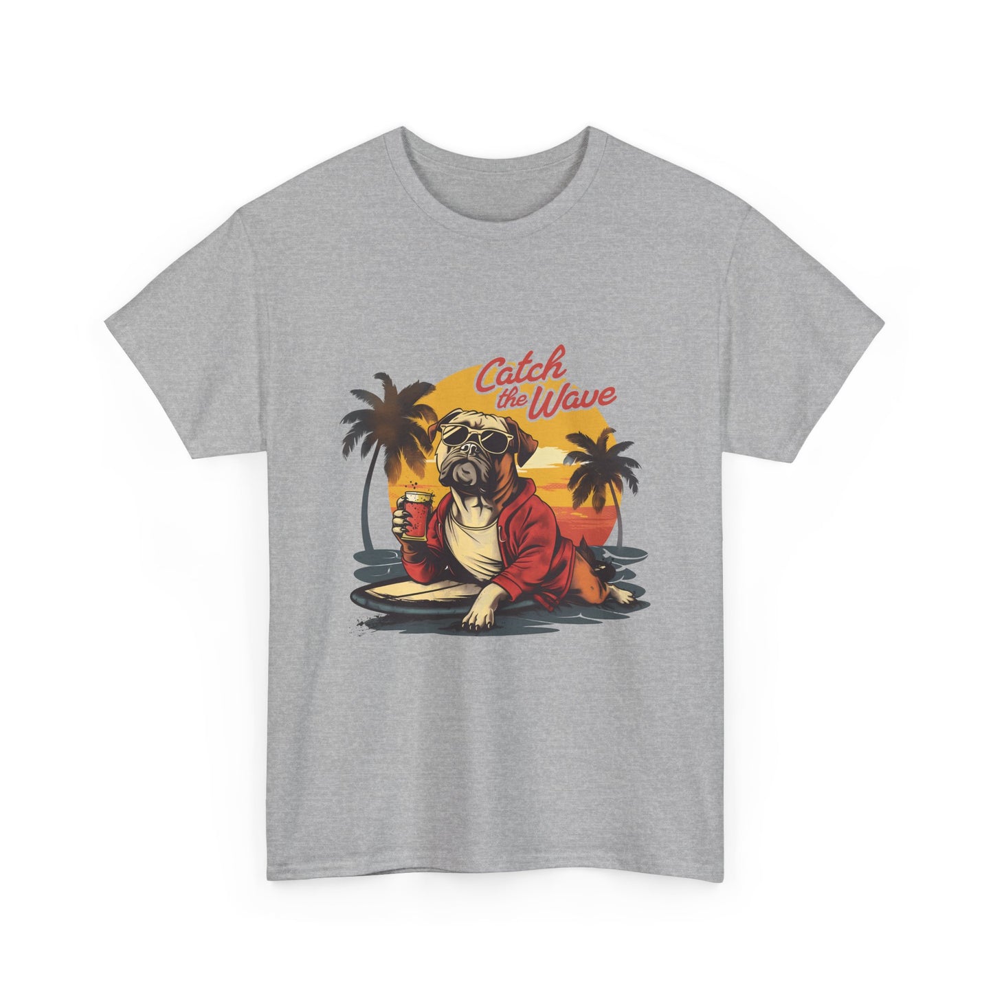 Catch the Wave Pug Surf T-Shirt