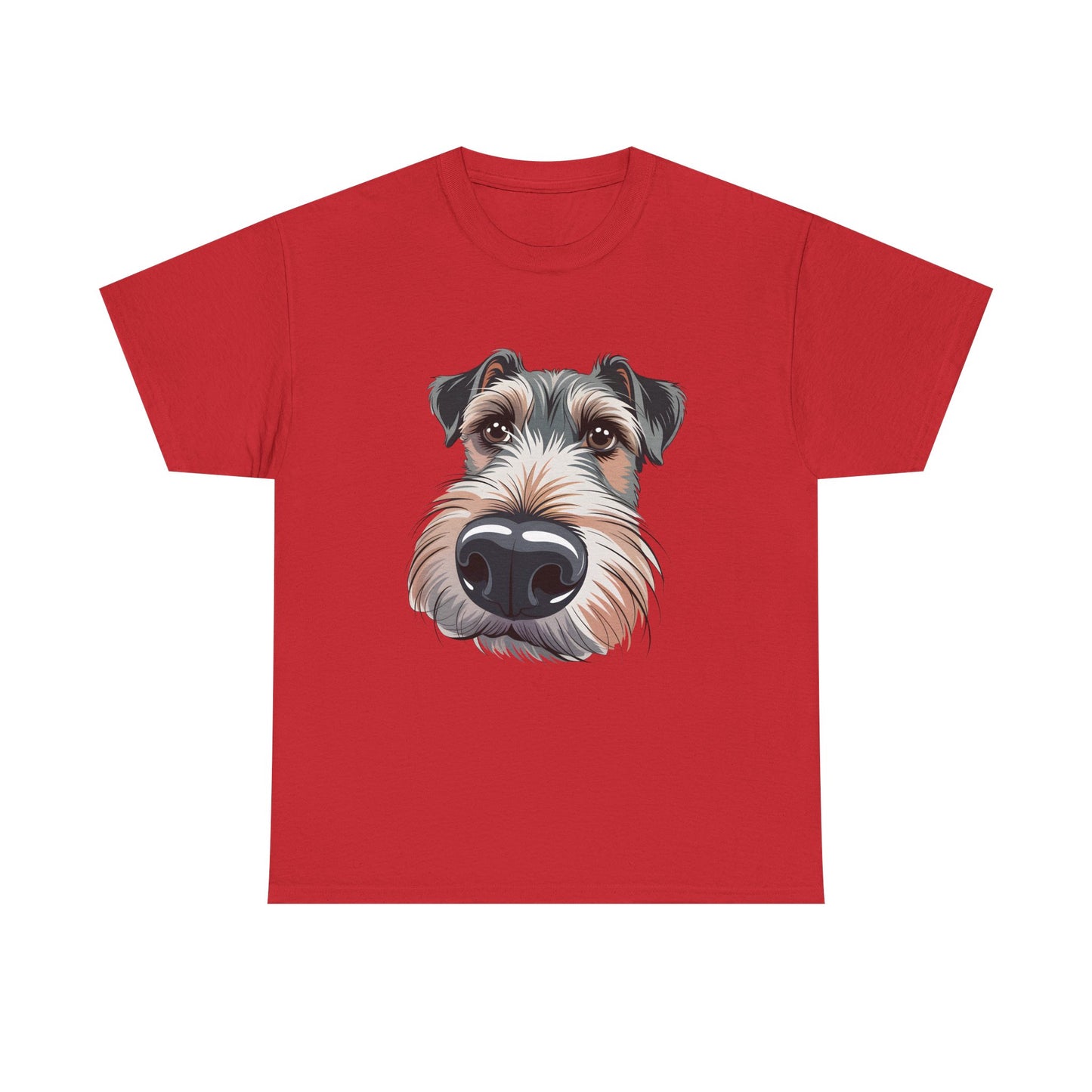 Schnauzer Nose Close-Up T-Shirt — Funny Dog Face Tee for Pet Lovers