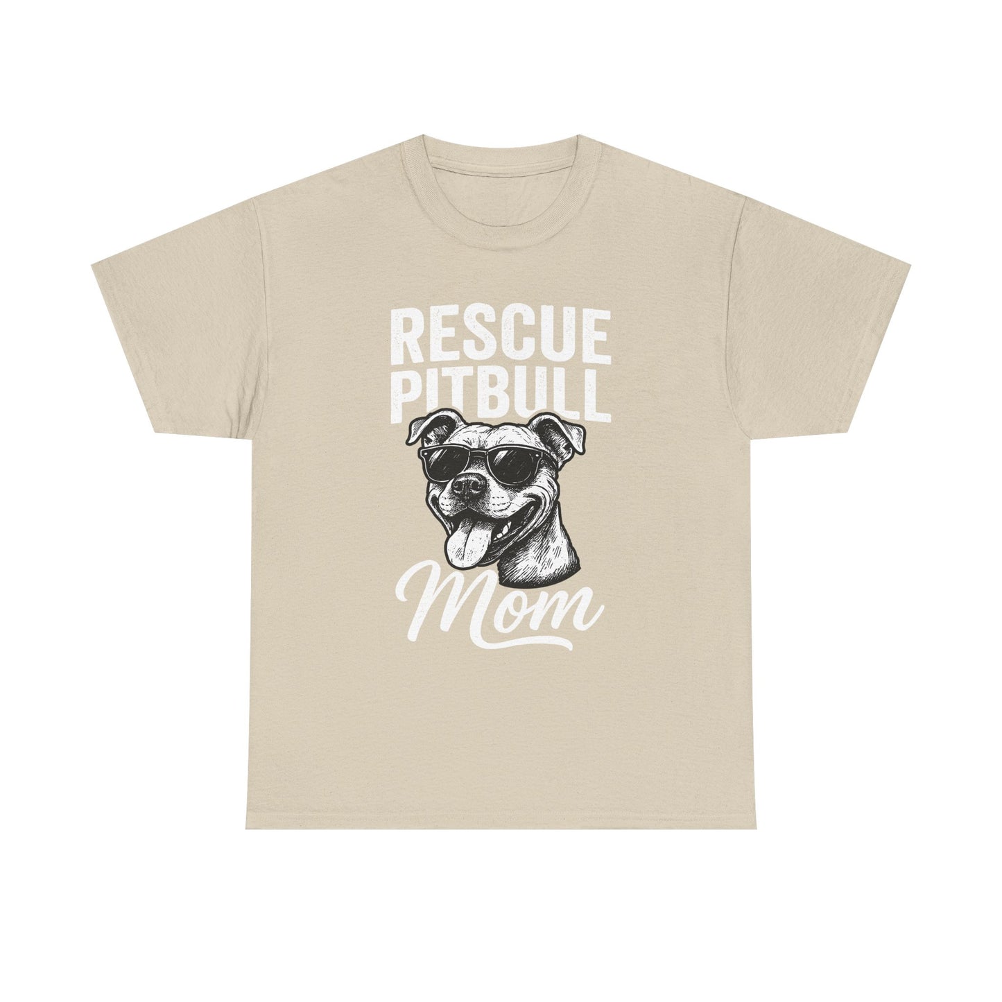 Rescue Pitbull Mom T-Shirt — Rescue Dog Lover Tee