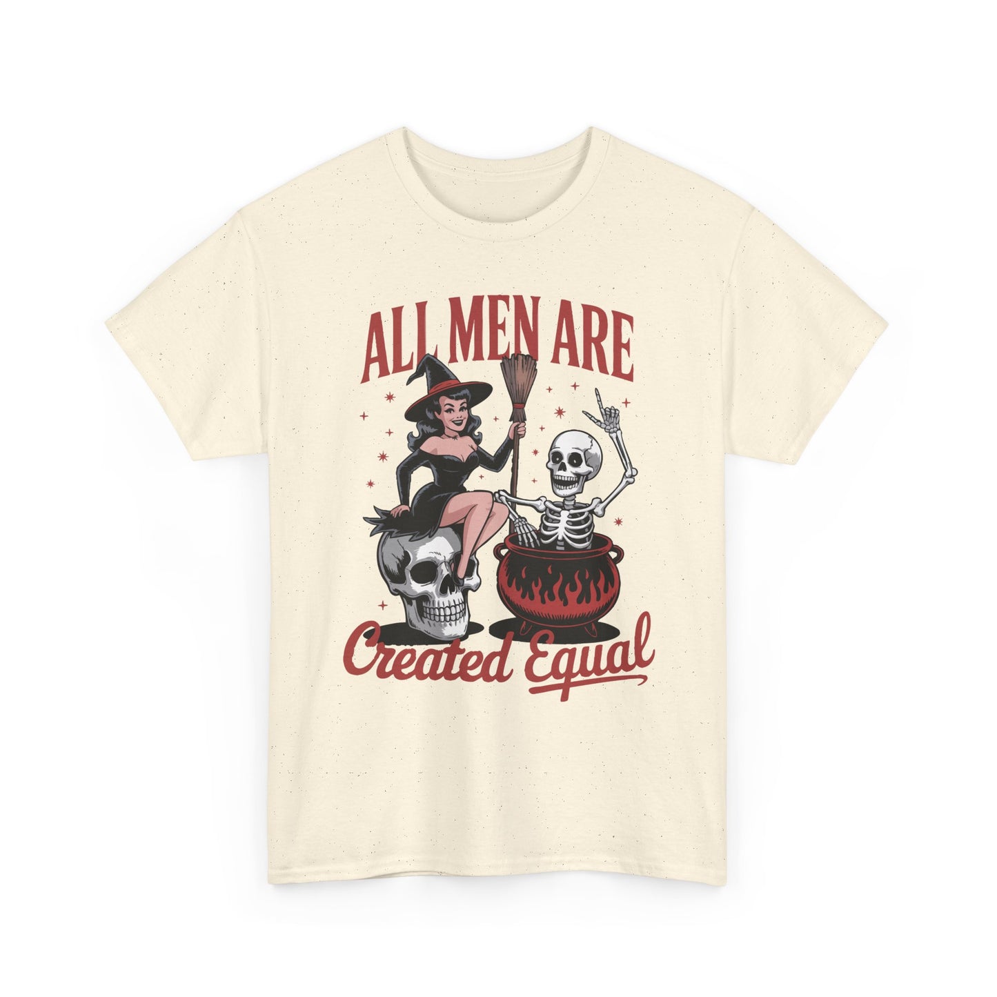 Witch & Skeleton 'All Men Are Created Equal' Tee