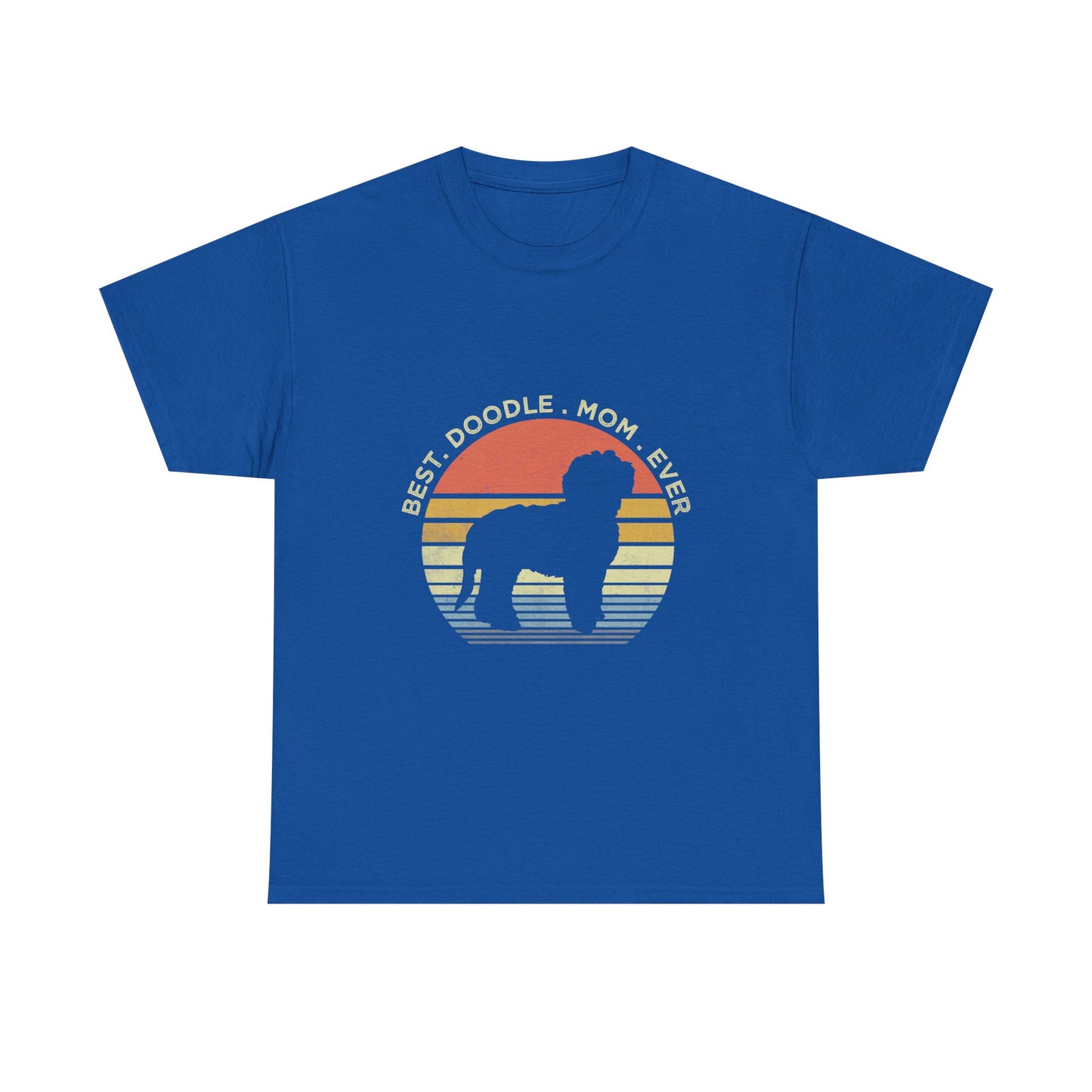 Goldendoodle Mom T-Shirt — "Best Doodle Mom Ever" Vintage Sunset Tee